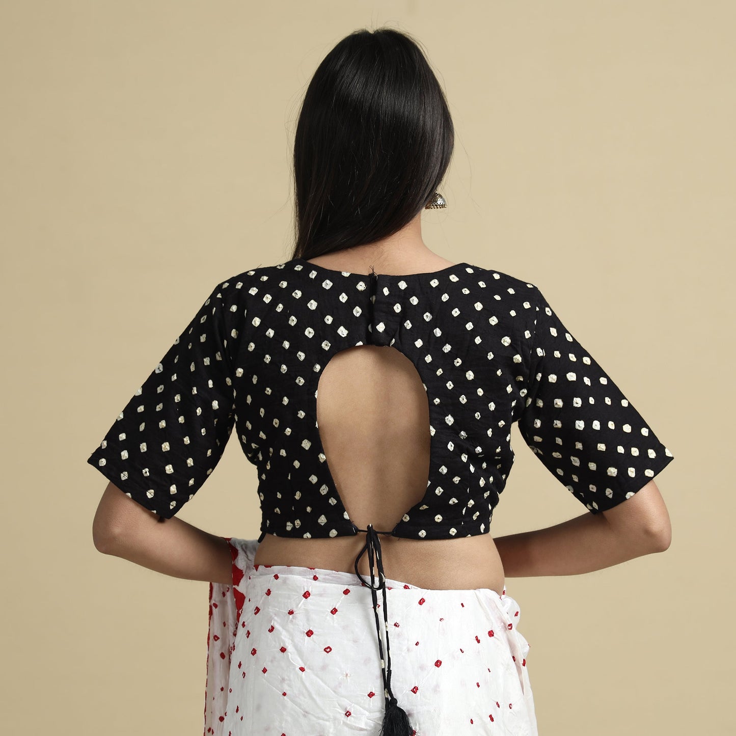 bandhani stitched blouse
