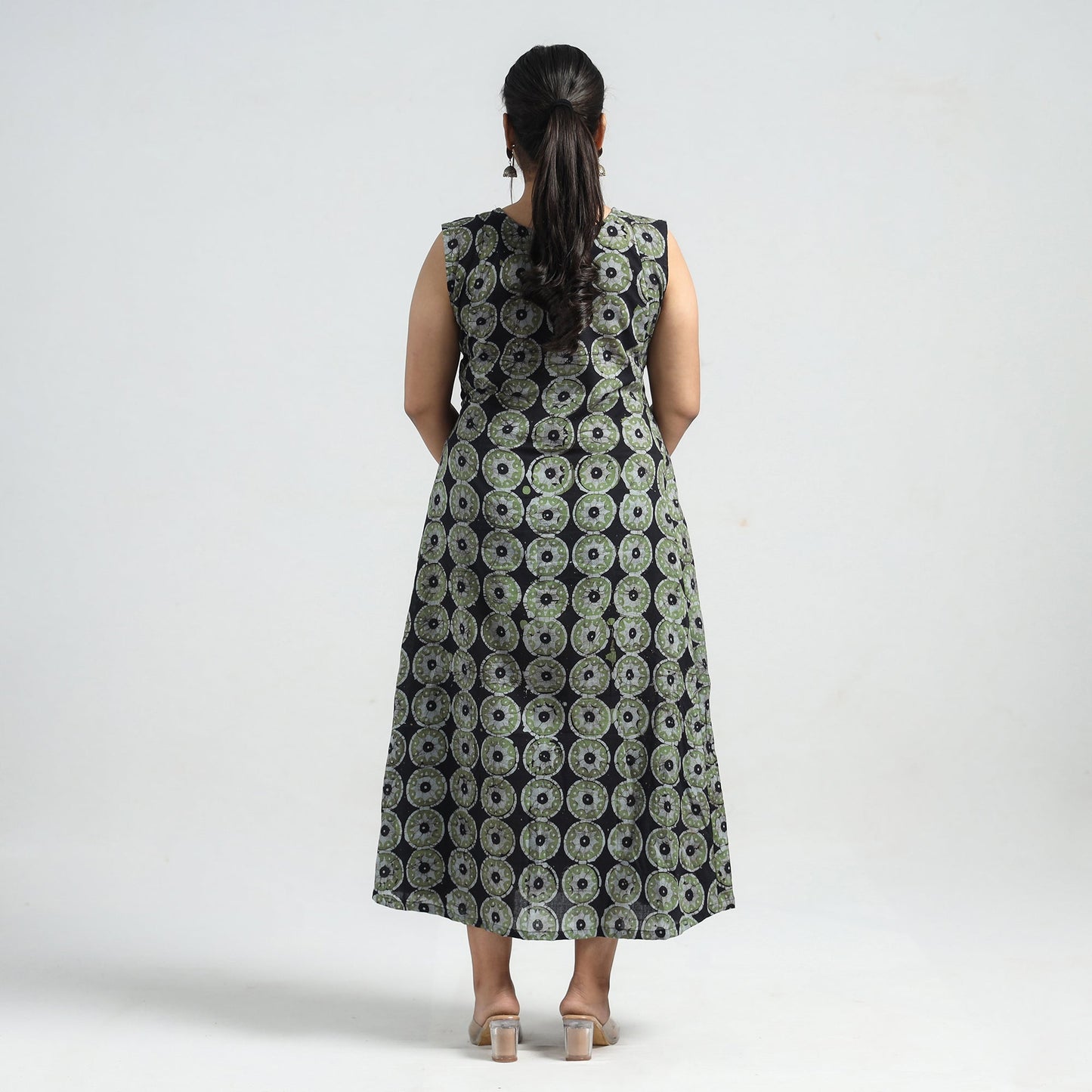 batik print dress