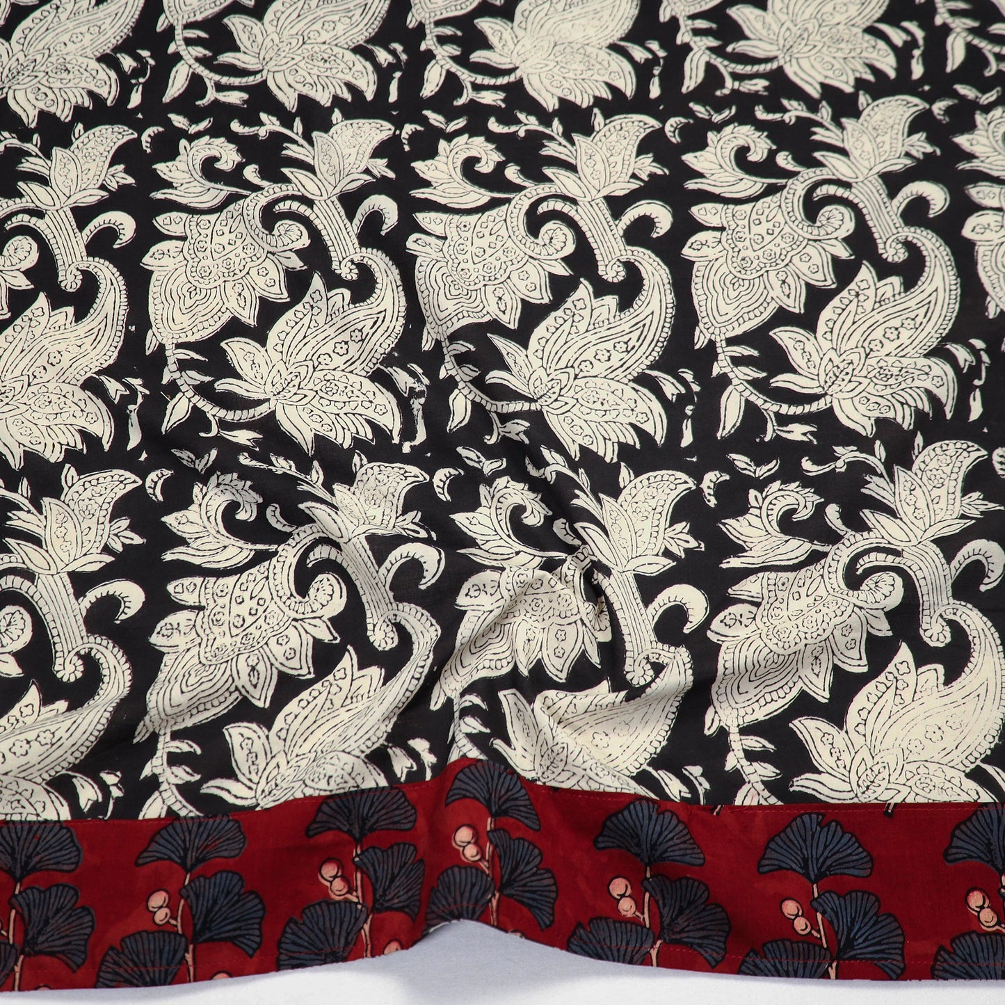 Shop Beige Block Printed Cotton Bagru Blouse Piece