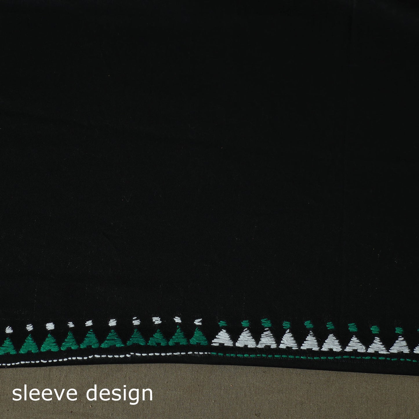 Bengal kantha hand embroidered cotton unstitched kurta