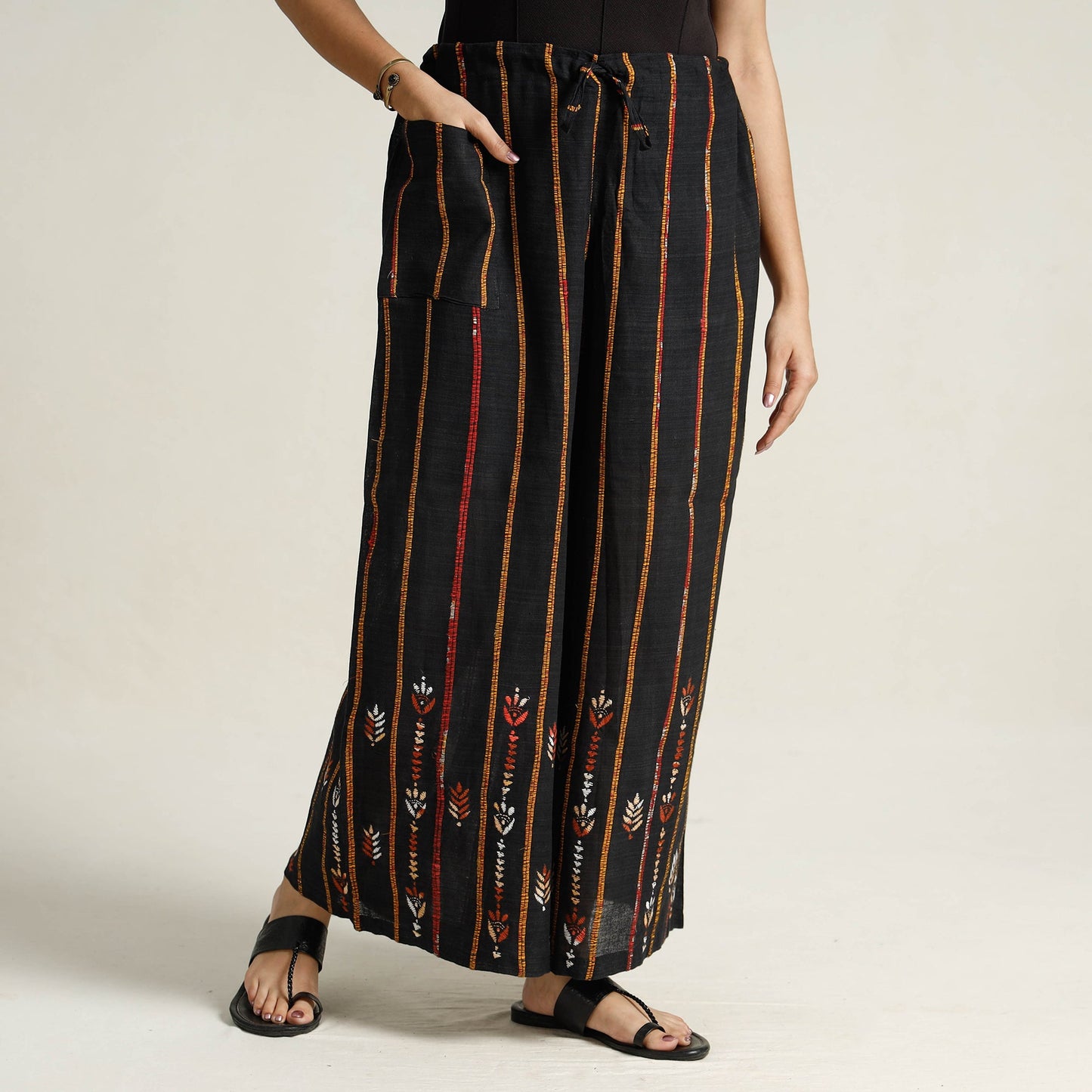 Kantha Embroidered Palazzo