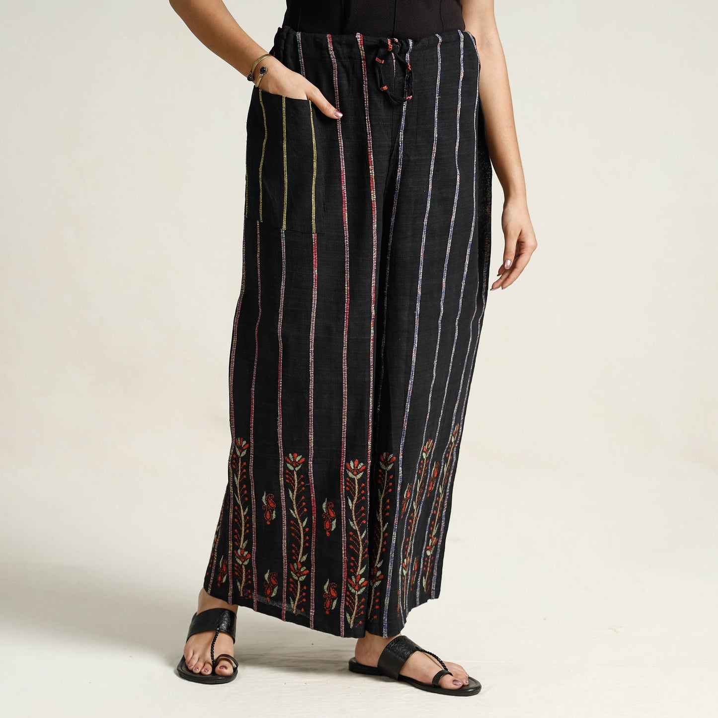 Kantha Embroidered Palazzo