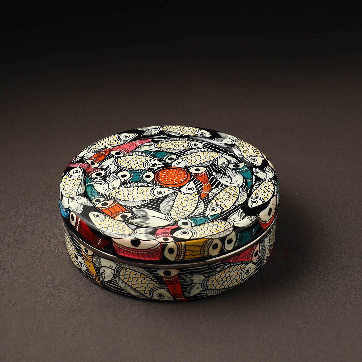 Bengal Patua Handpainted Stainless Steel Casserole