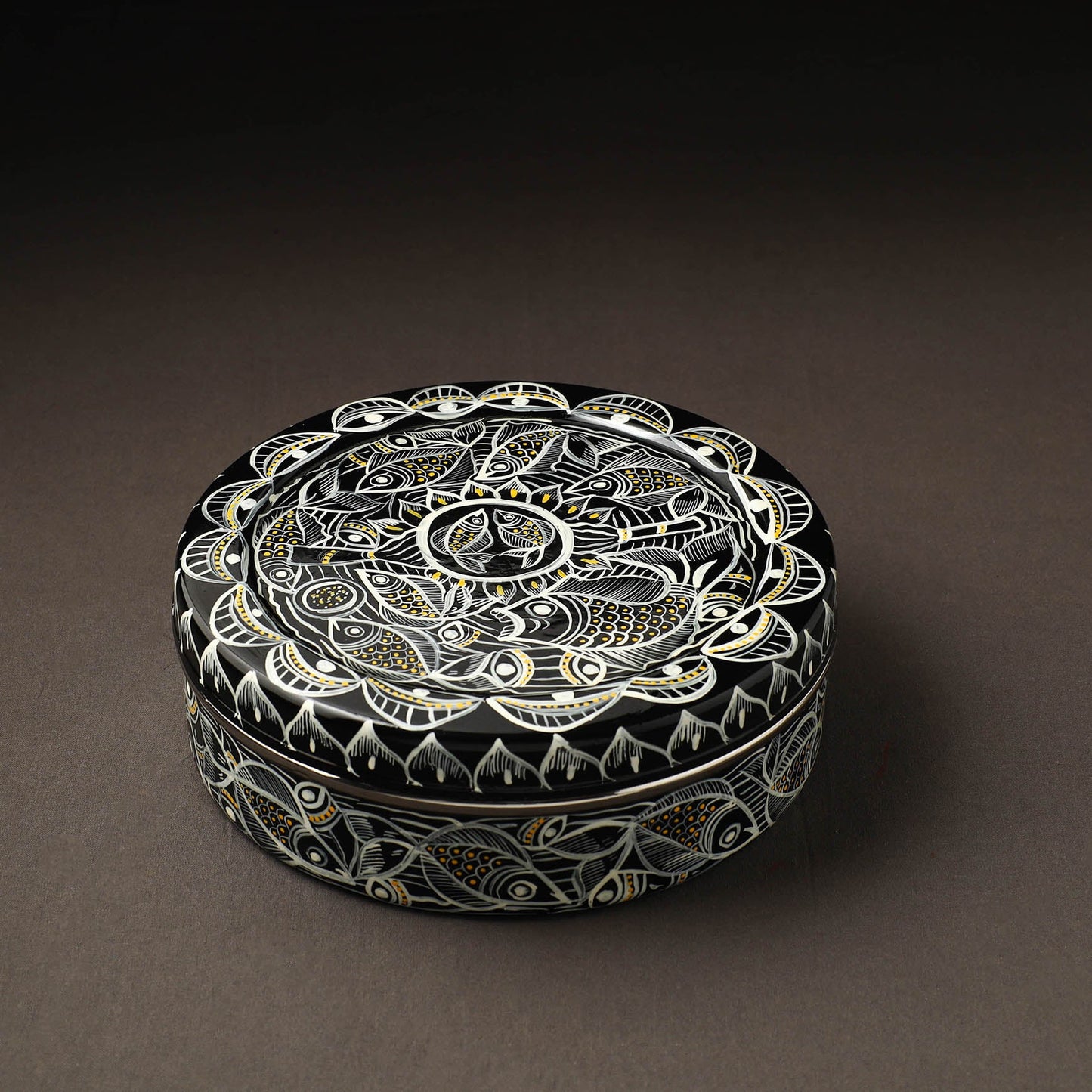 Bengal Patua Handpainted Stainless Steel Casserole