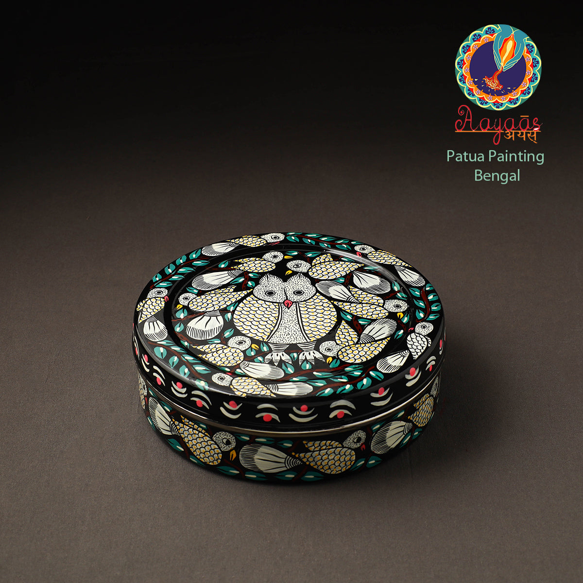 Bengal Patua Handpainted Stainless Steel Casserole