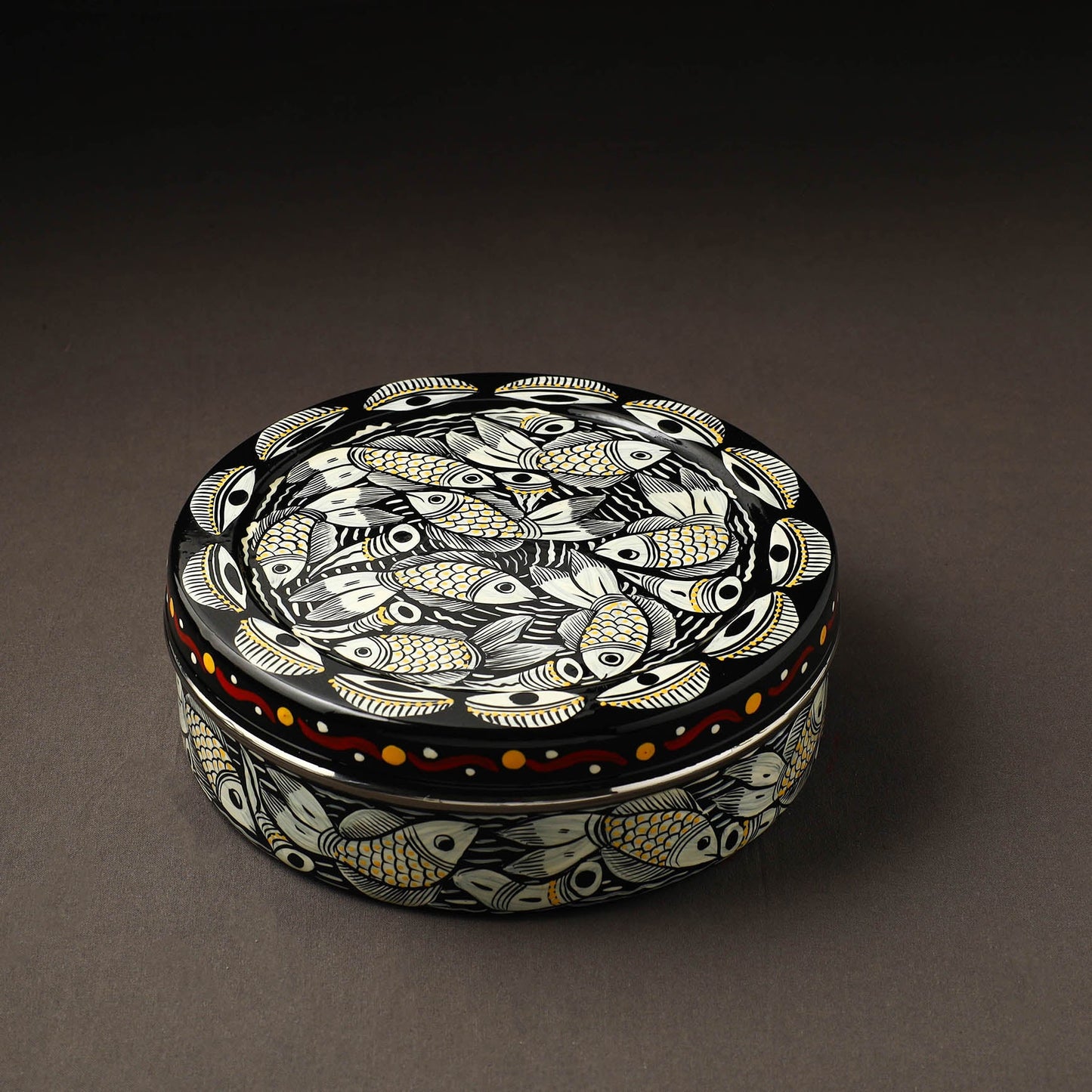 Bengal Patua Handpainted Stainless Steel Casserole