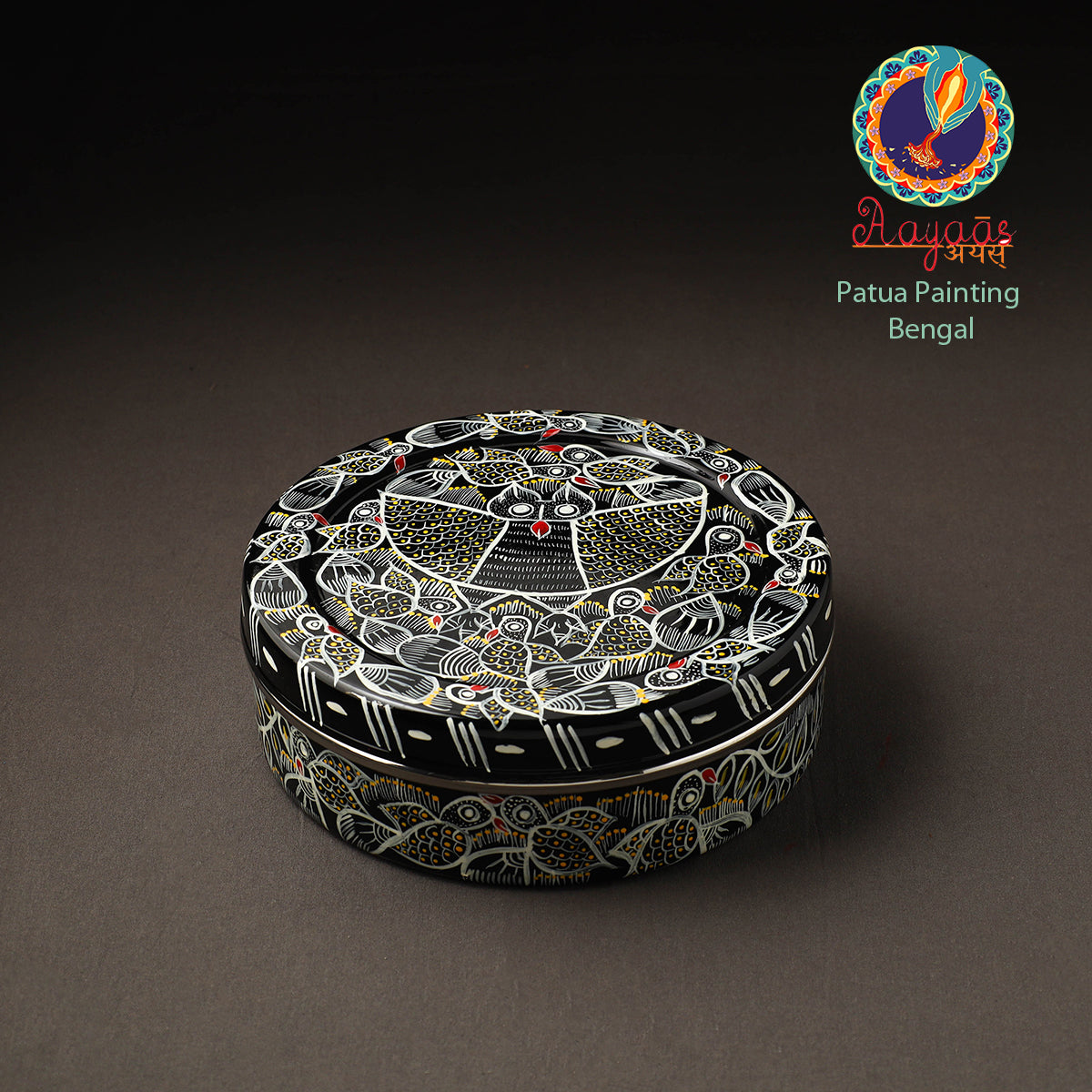 Bengal Patua Handpainted Stainless Steel Casserole