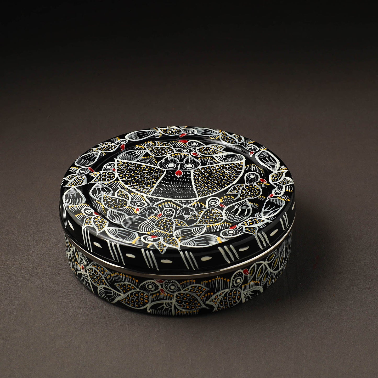 Bengal Patua Handpainted Stainless Steel Casserole