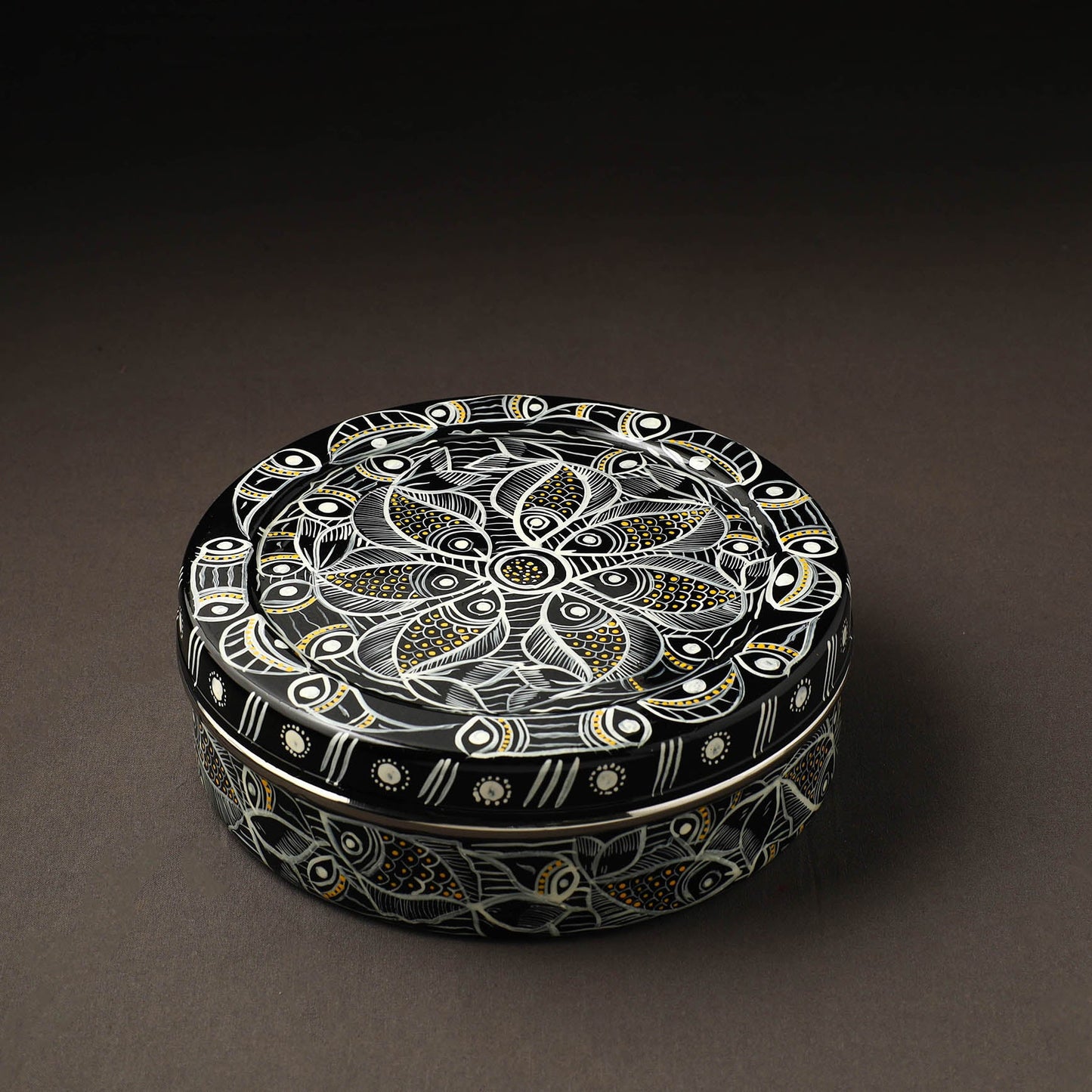 Bengal Patua Handpainted Stainless Steel Casserole