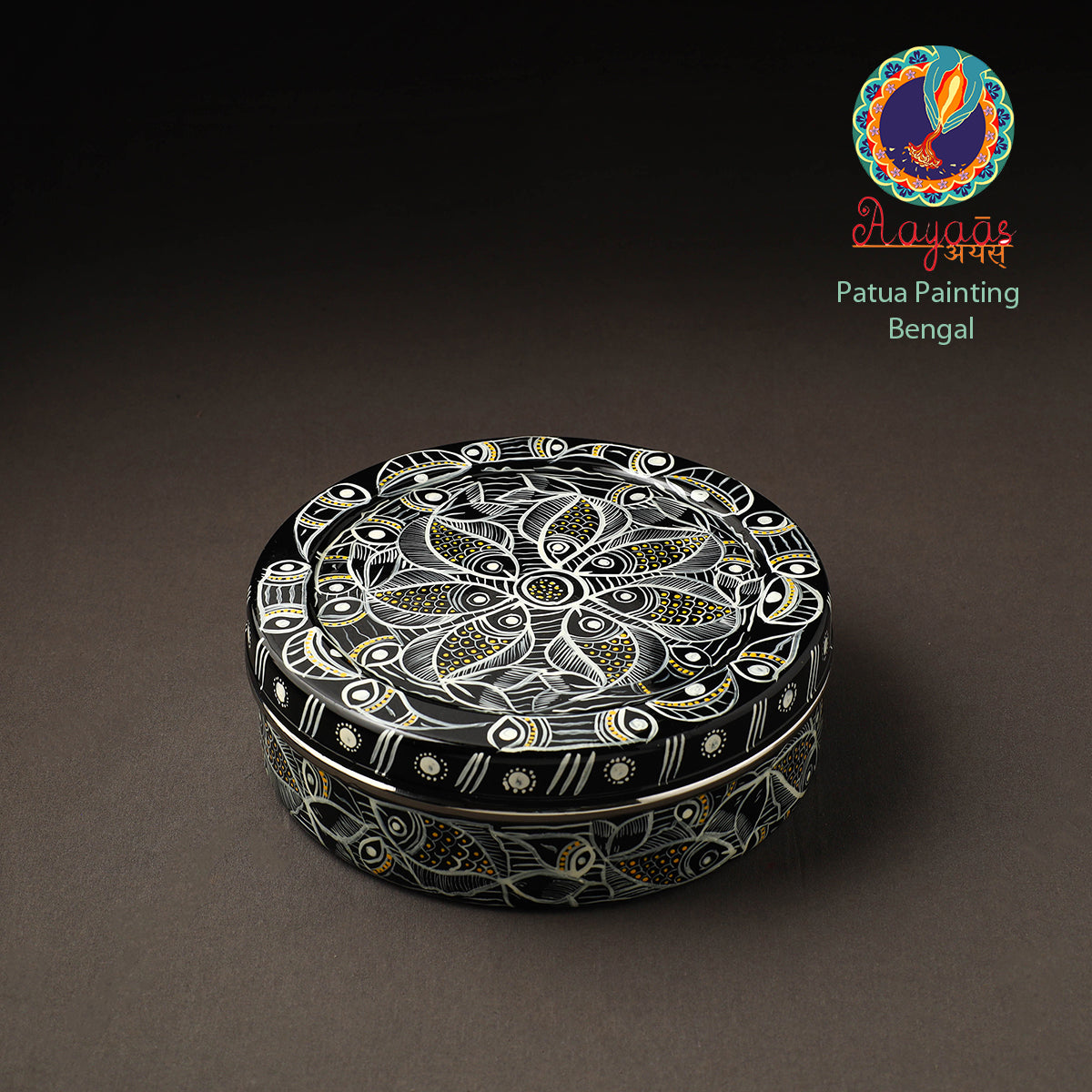 Bengal Patua Handpainted Stainless Steel Casserole