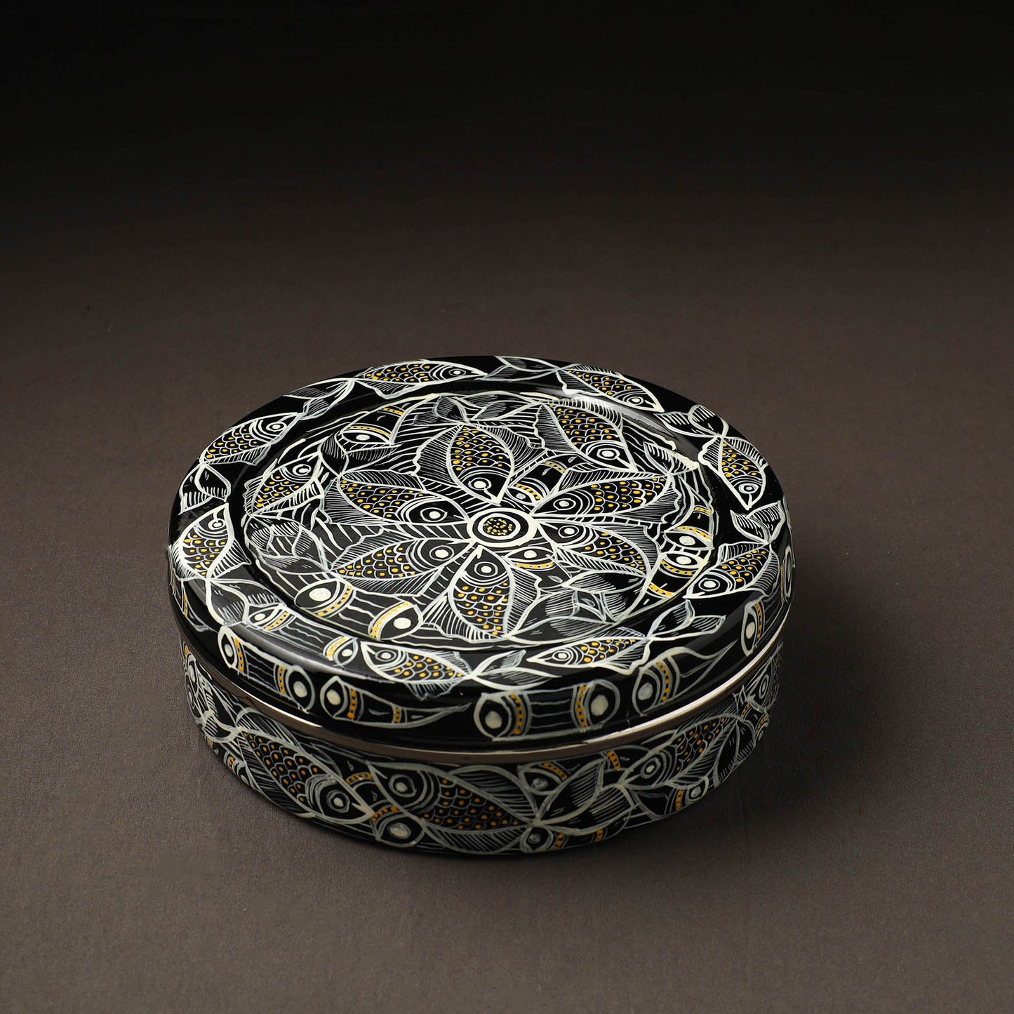 Bengal Patua Handpainted Stainless Steel Casserole
