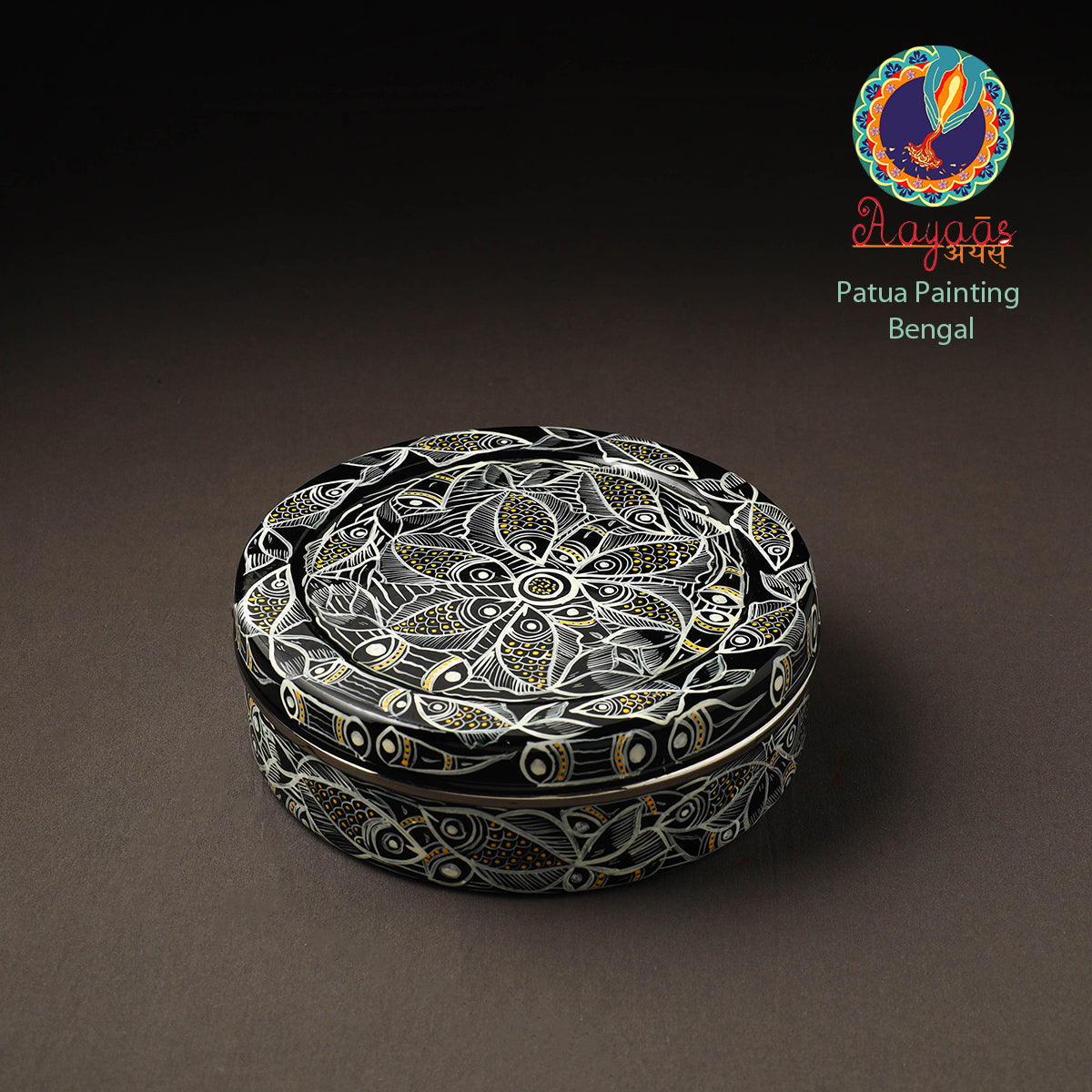 Bengal Patua Handpainted Stainless Steel Casserole