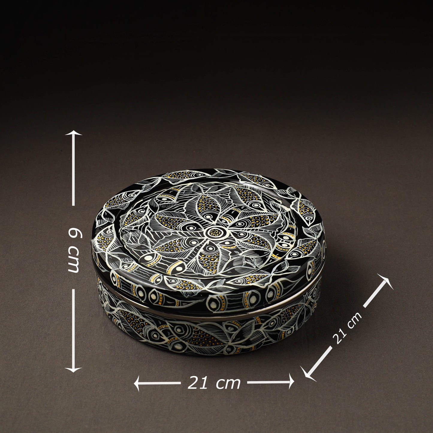 Bengal Patua Handpainted Stainless Steel Casserole