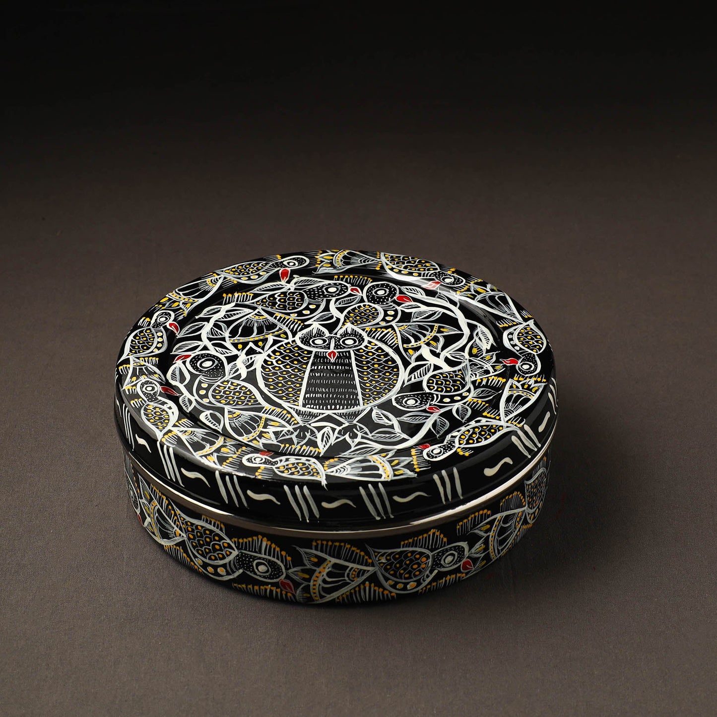 Bengal Patua Handpainted Stainless Steel Casserole