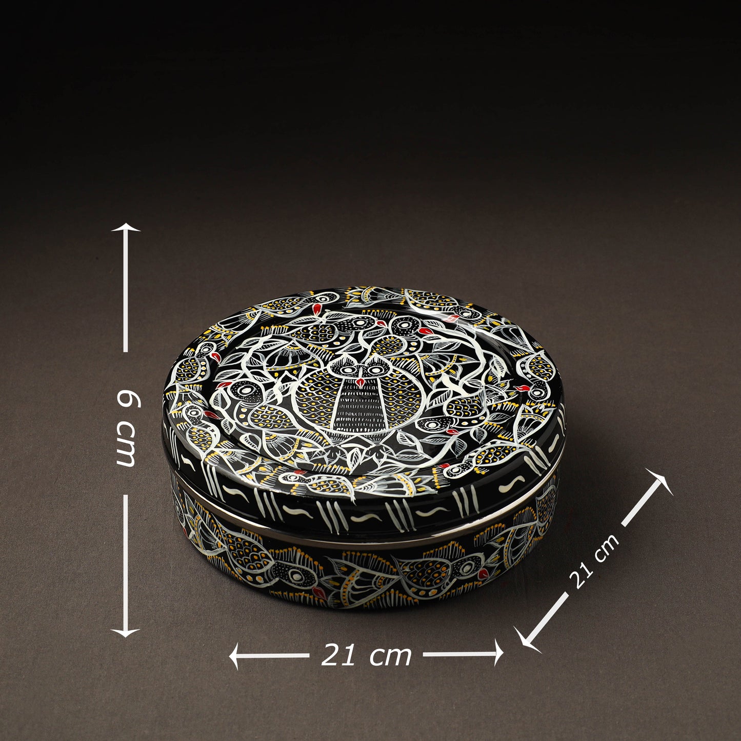 Bengal Patua Handpainted Stainless Steel Casserole