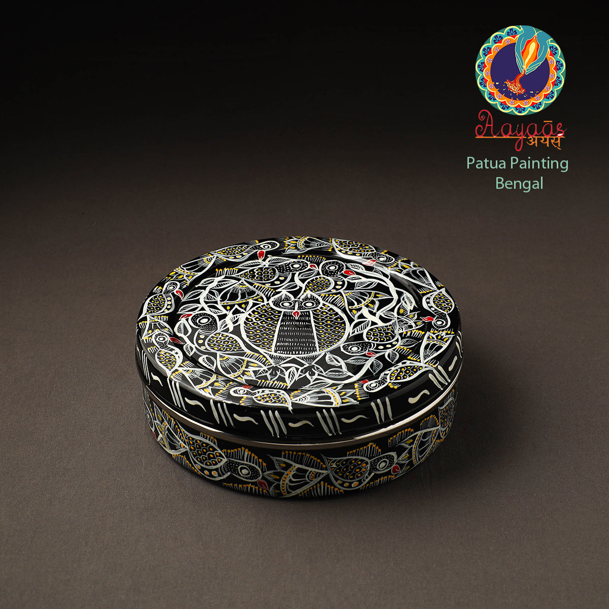 Bengal Patua Handpainted Stainless Steel Casserole