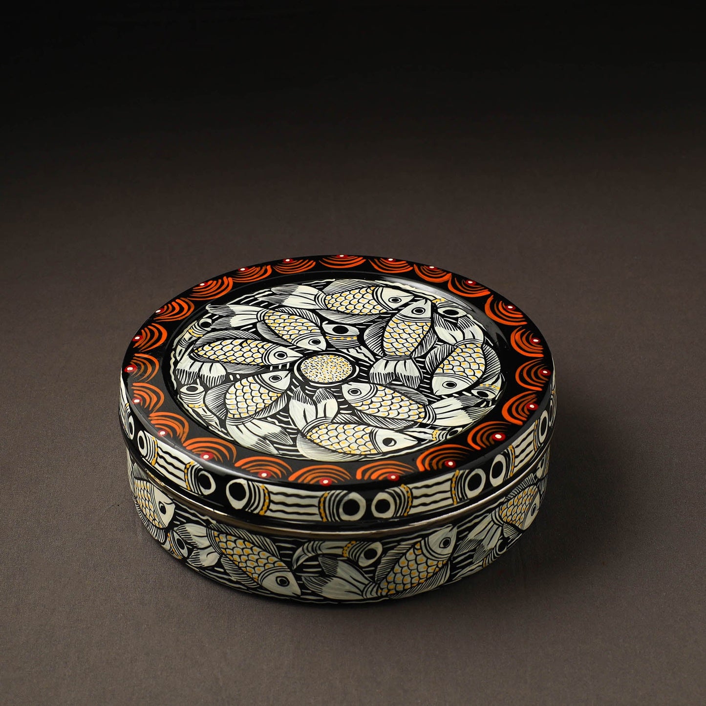 Bengal Patua Handpainted Stainless Steel Casserole