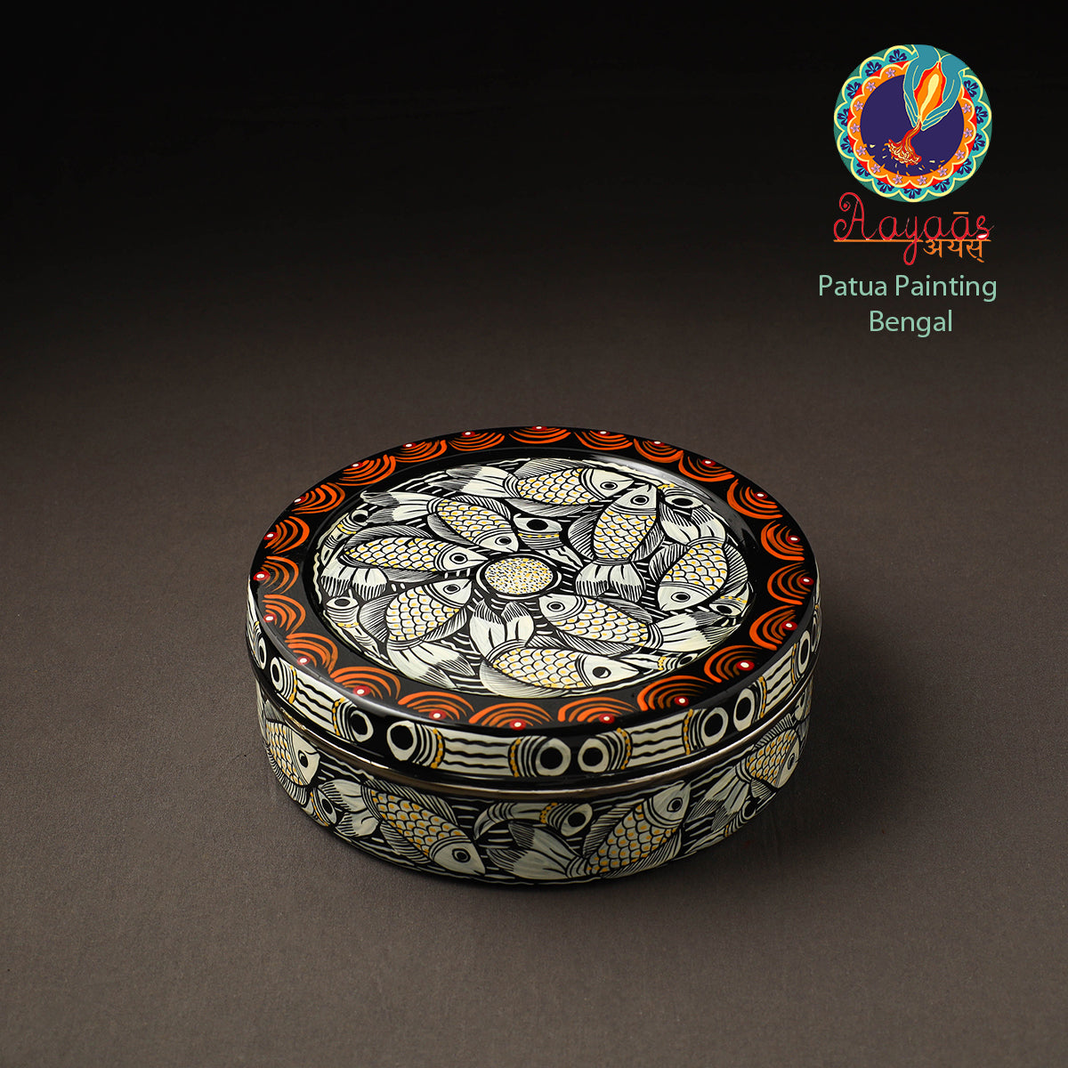 Bengal Patua Handpainted Stainless Steel Casserole