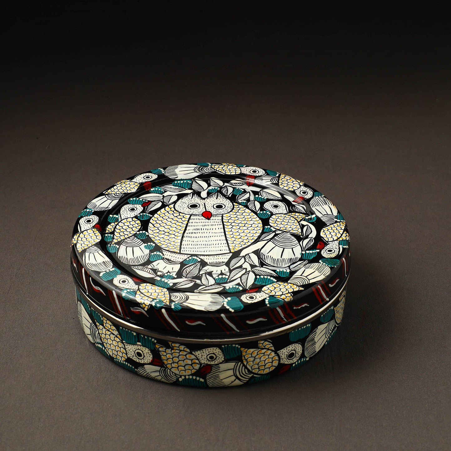 Bengal Patua Handpainted Stainless Steel Casserole