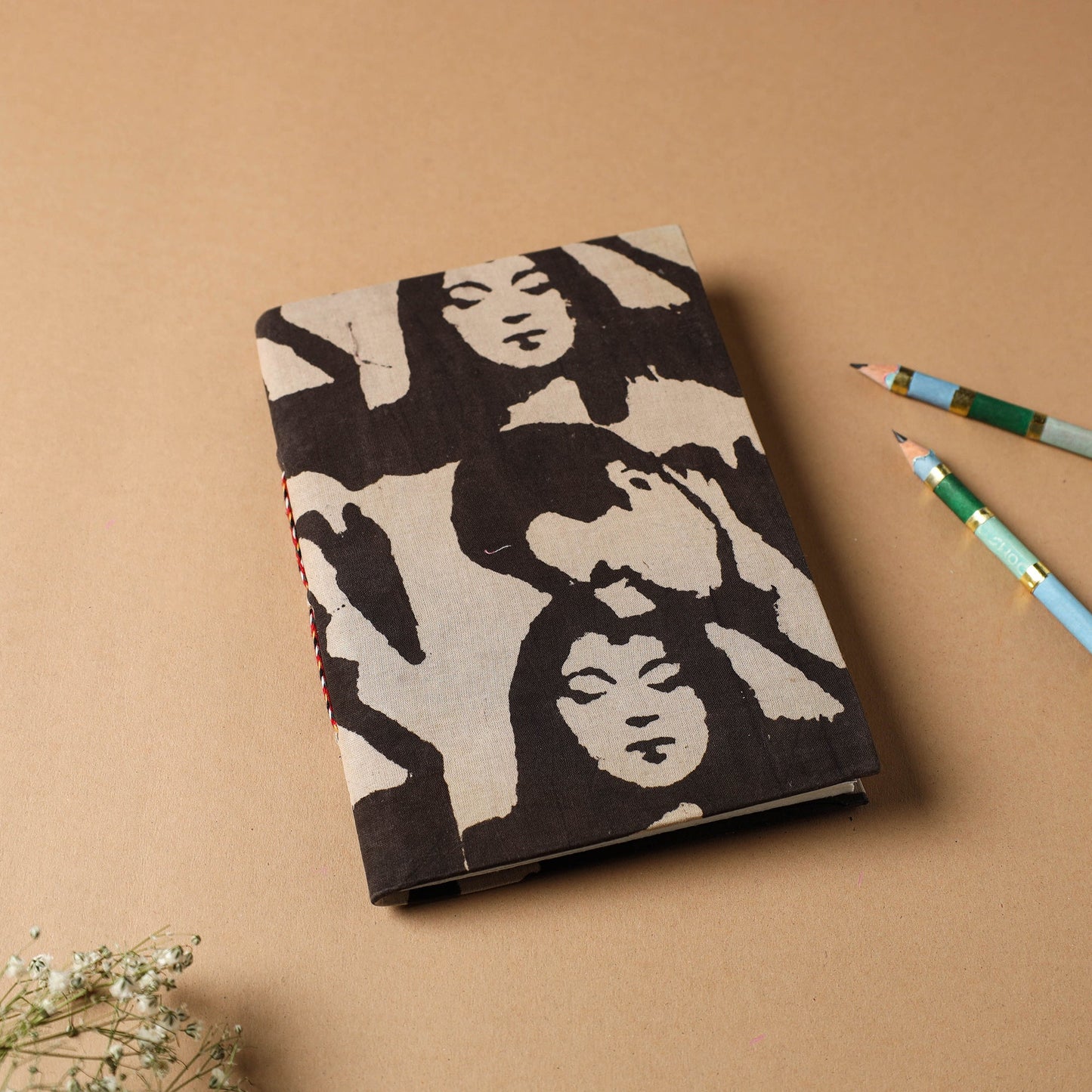 Bindaas Fabric Cover Handmade Paper Notebook