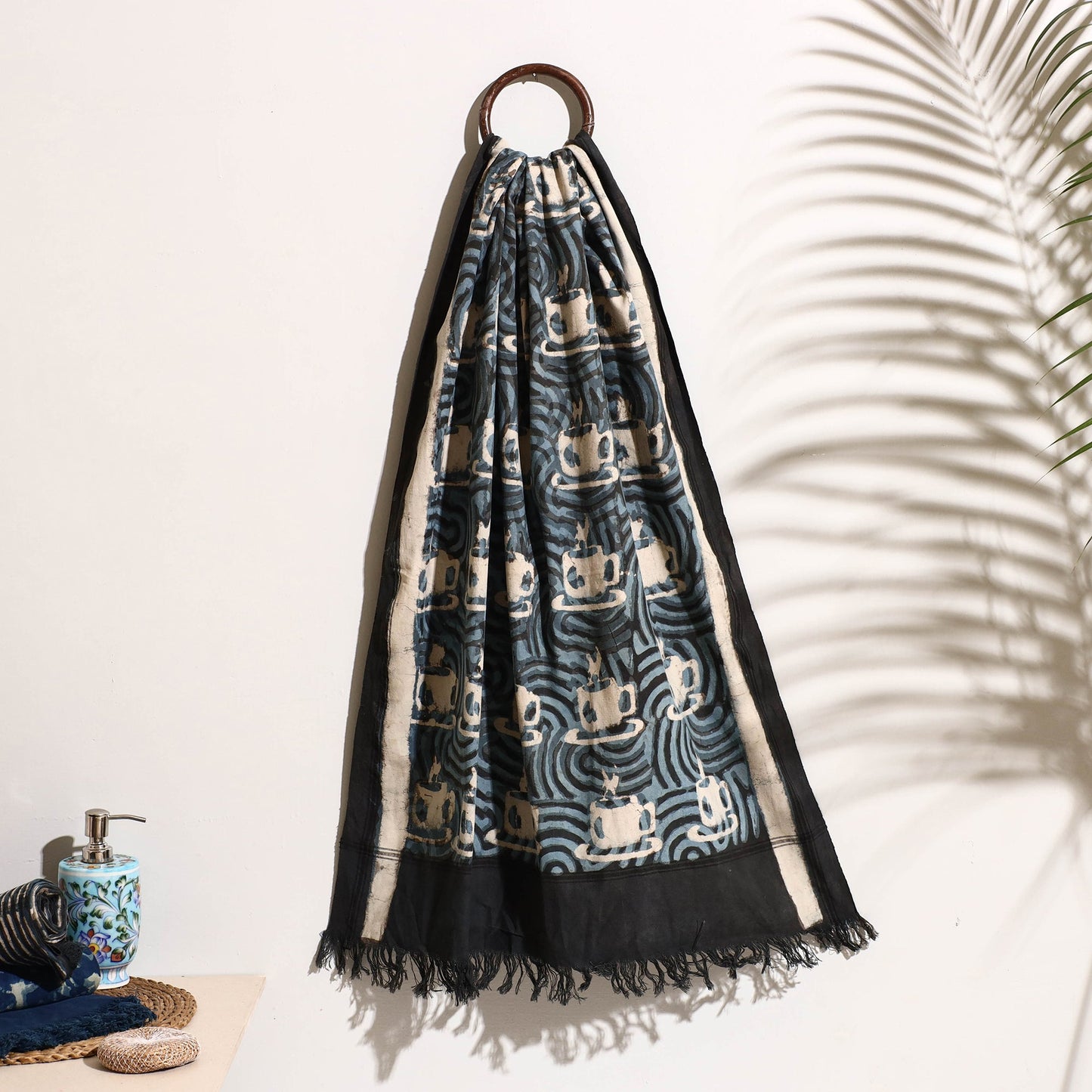 Block Printed Cotton Towel