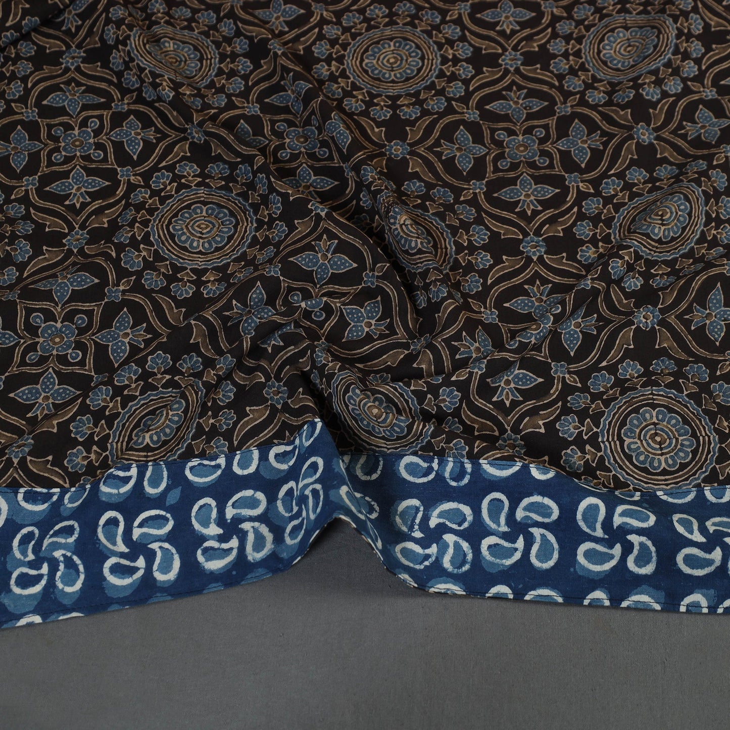 Black - cotton blouse piece 12 - handcrafted