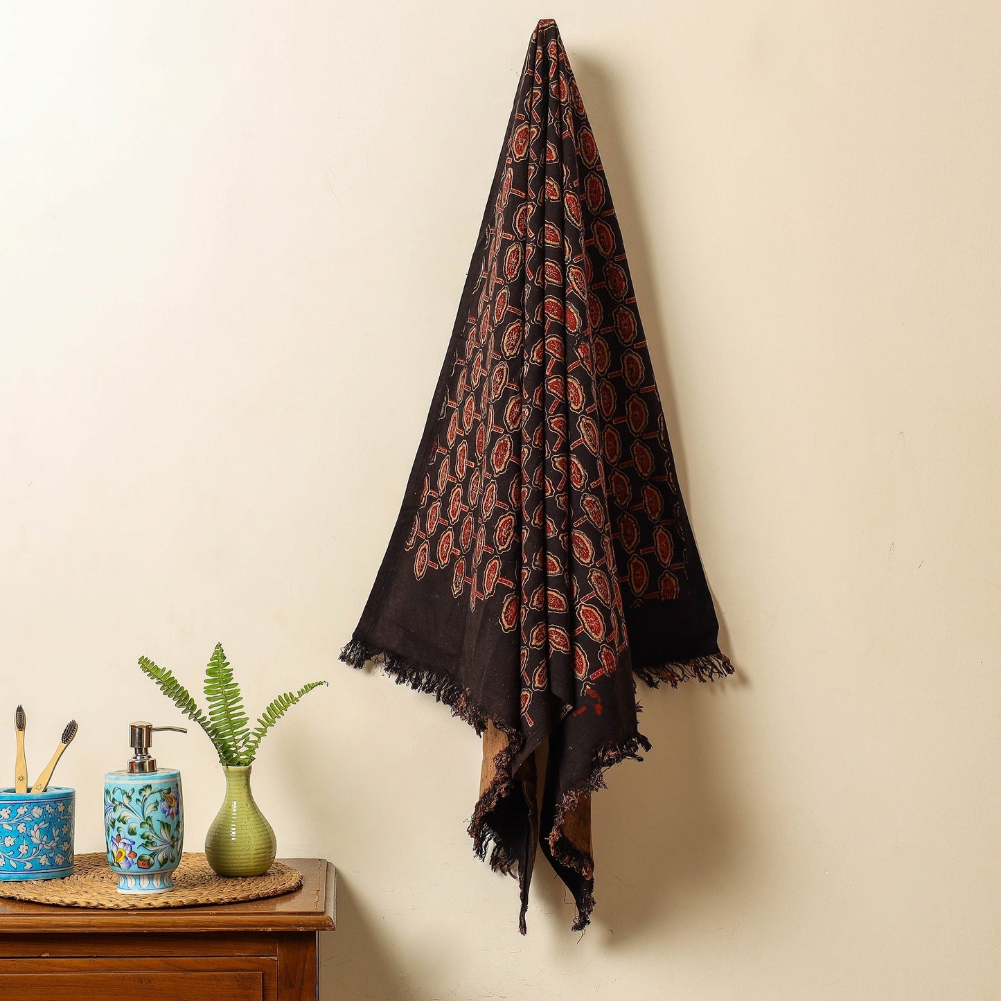 Block Printed Cotton Towel