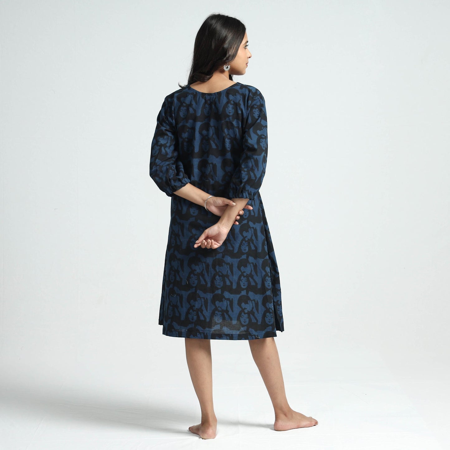 Buy Bindaas Art Block Printed Cotton Dress l iTokri.com