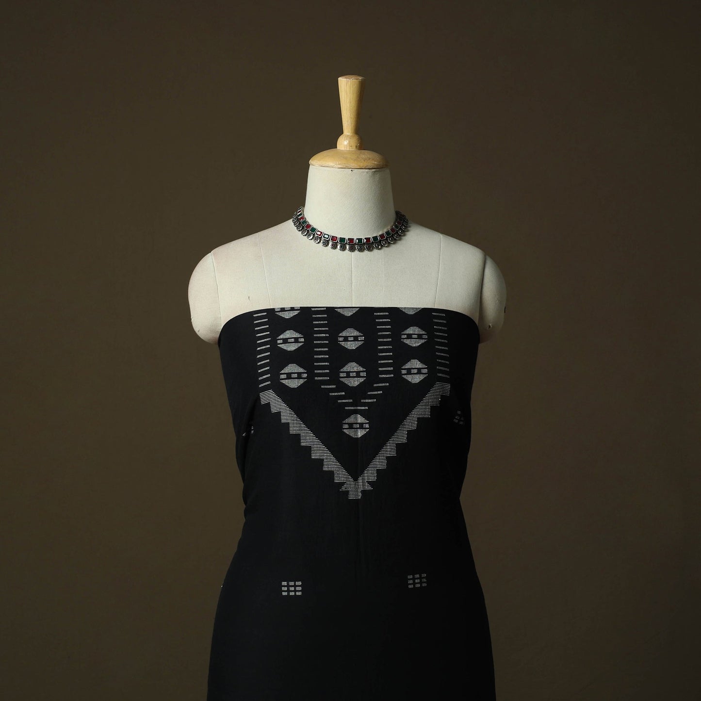 Burdwan jamdani handloom cotton 2pc unstitched dress