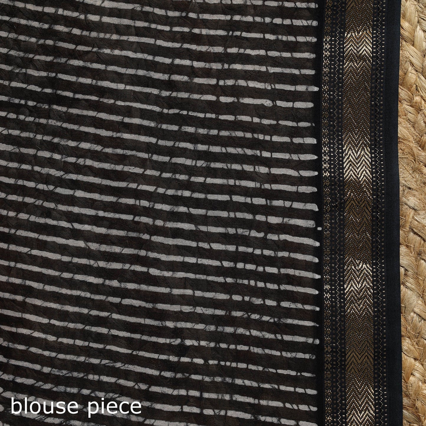 Chanderi silk hand batik saree 07 - handcrafted