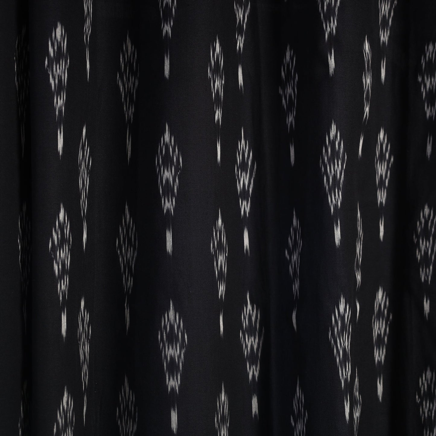 Buy Cotton Door Black Pochampally Ikat Curtain