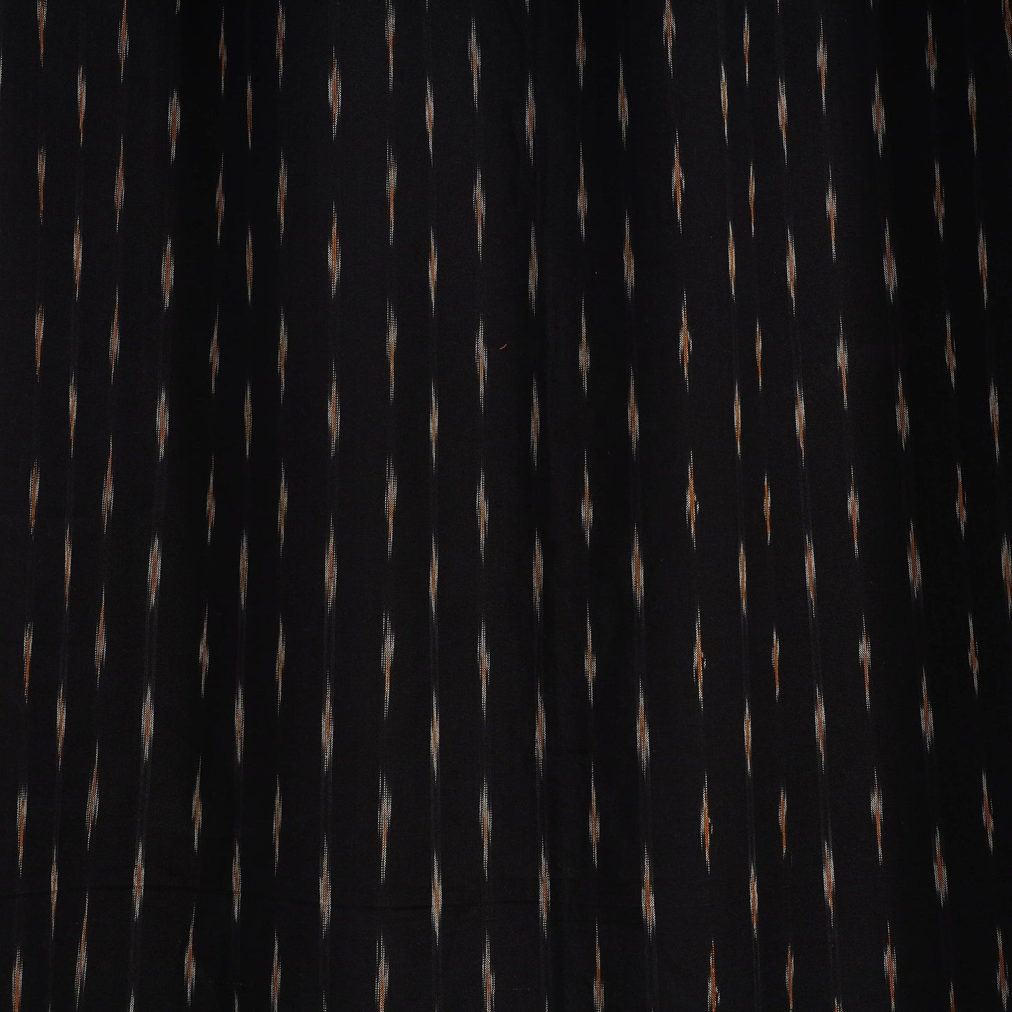 Black - cotton door pochampally ikat curtain (7 x 3 feet)