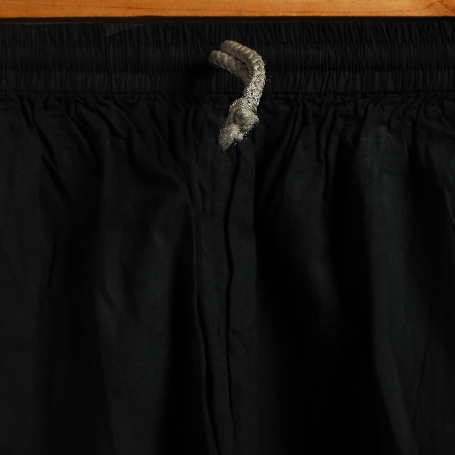 Buy Black Cotton Hand Embroidery Chikankari Short