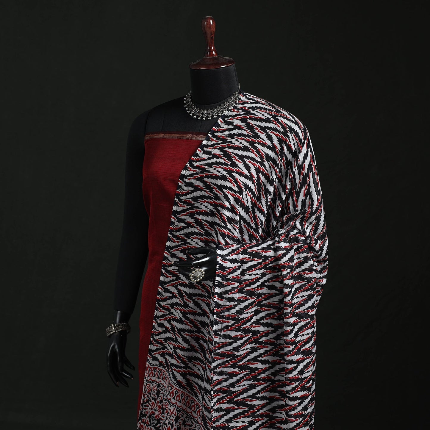 Cotton jaipur printed dupatta 63 - handcrafted