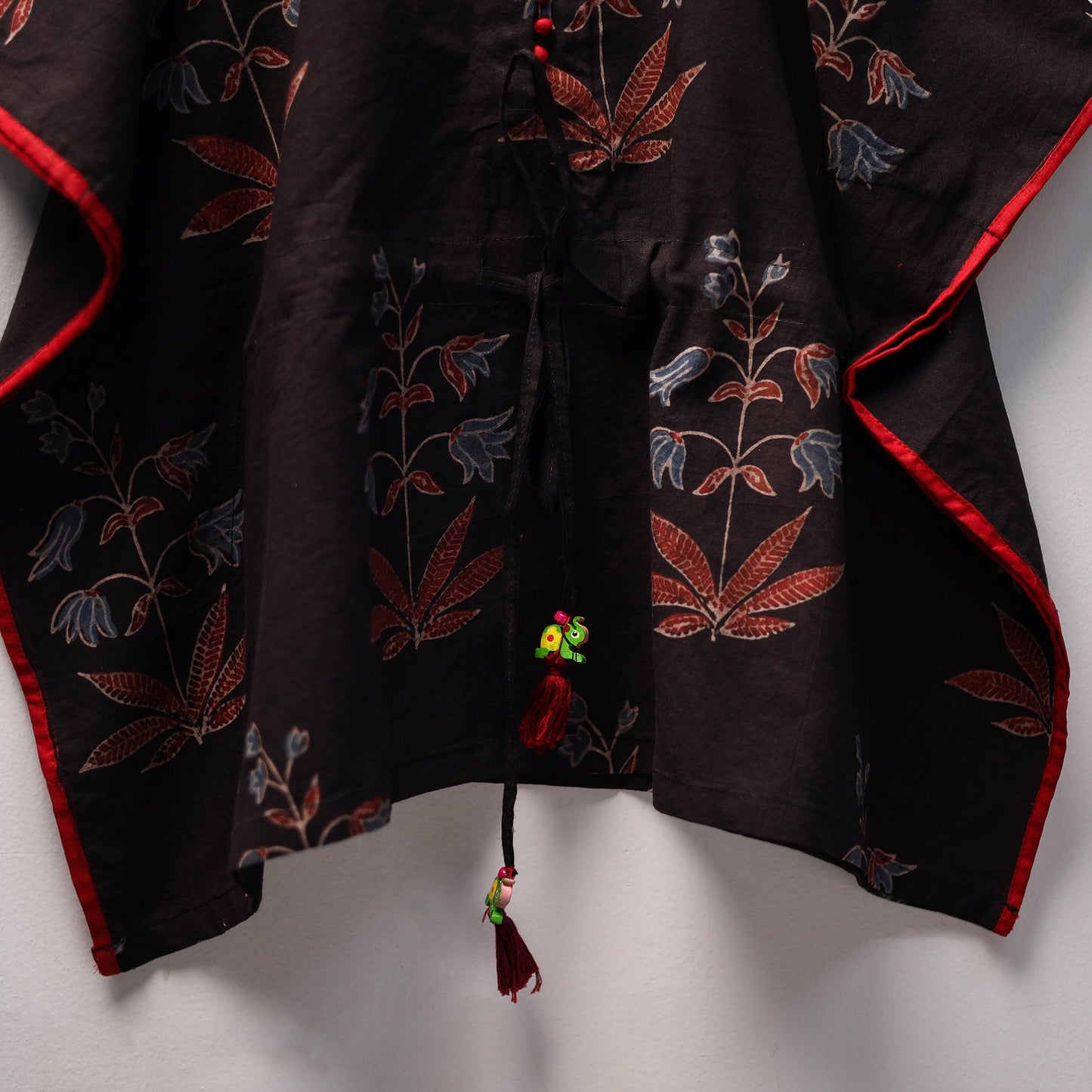 Black - cotton kids kaftan (3-4 years) 16 - handcrafted