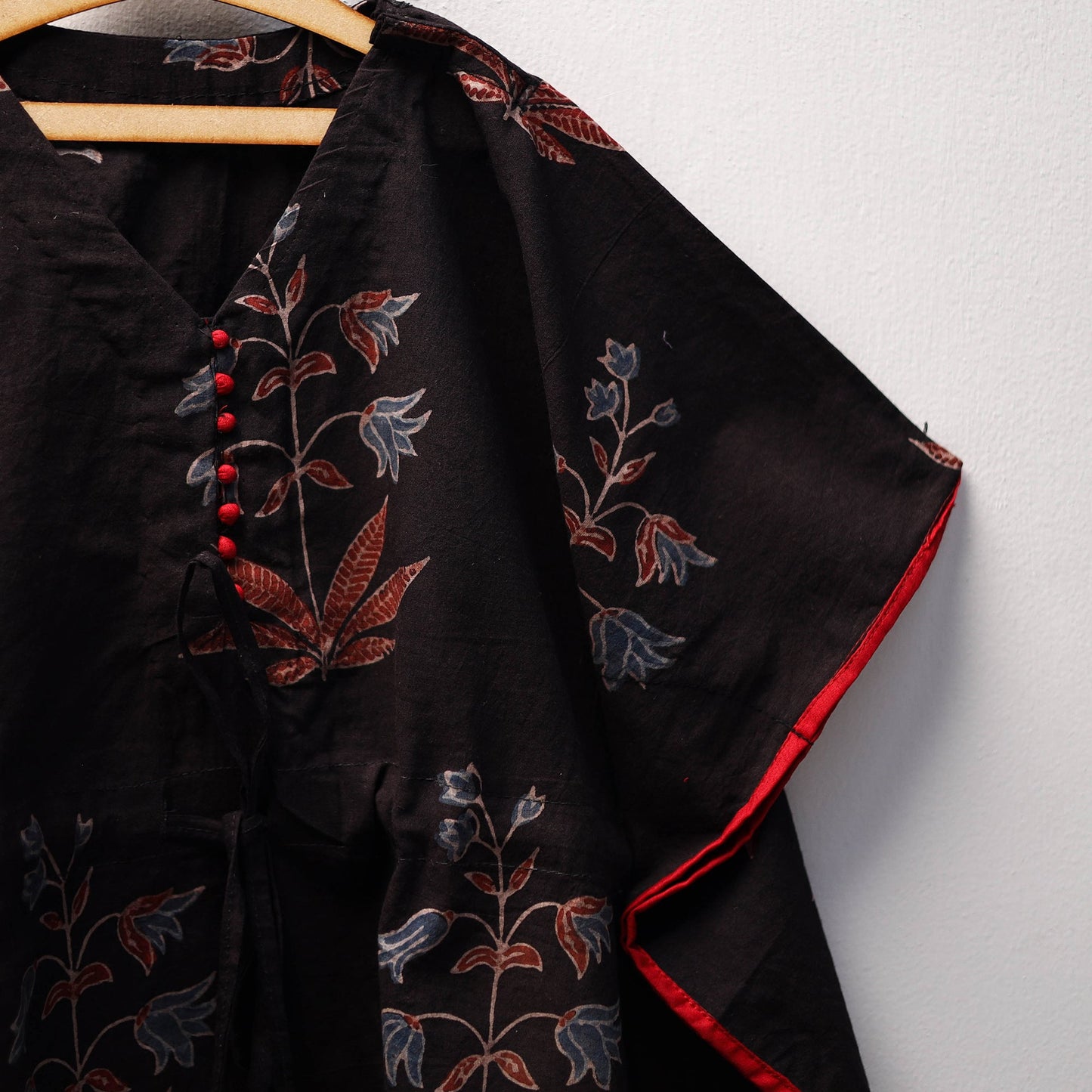 Black - cotton kids kaftan (3-4 years) 16 - handcrafted