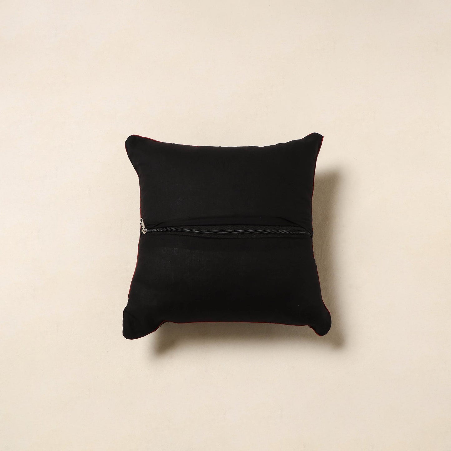 Black - cotton pochampally ikat cushion cover 36