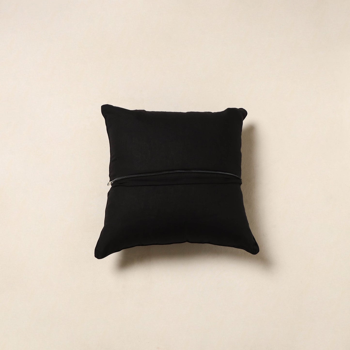Black - cotton pochampally ikat cushion cover 40