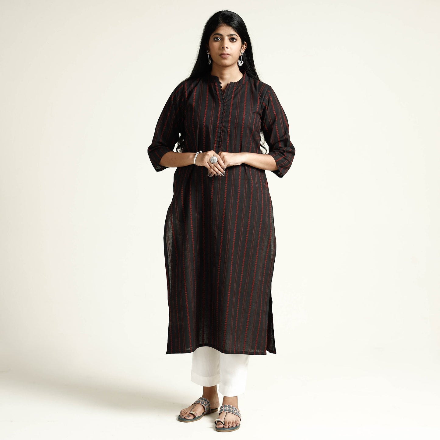 jacquard kurta