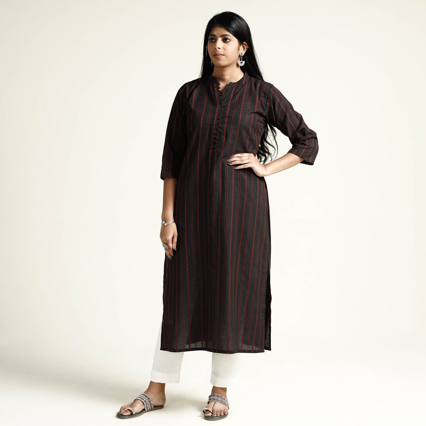 jacquard kurta