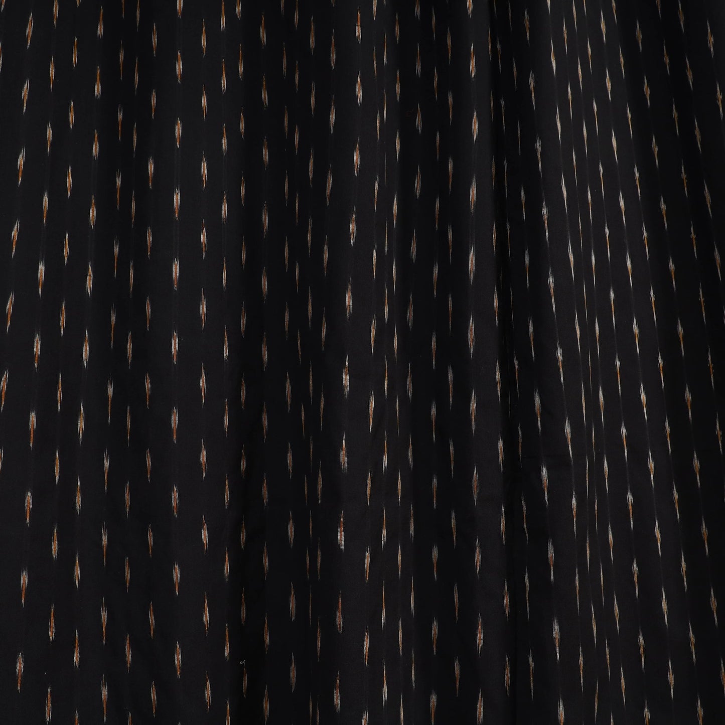 Black - cotton window pochampally ikat curtain (5 x 3 feet)