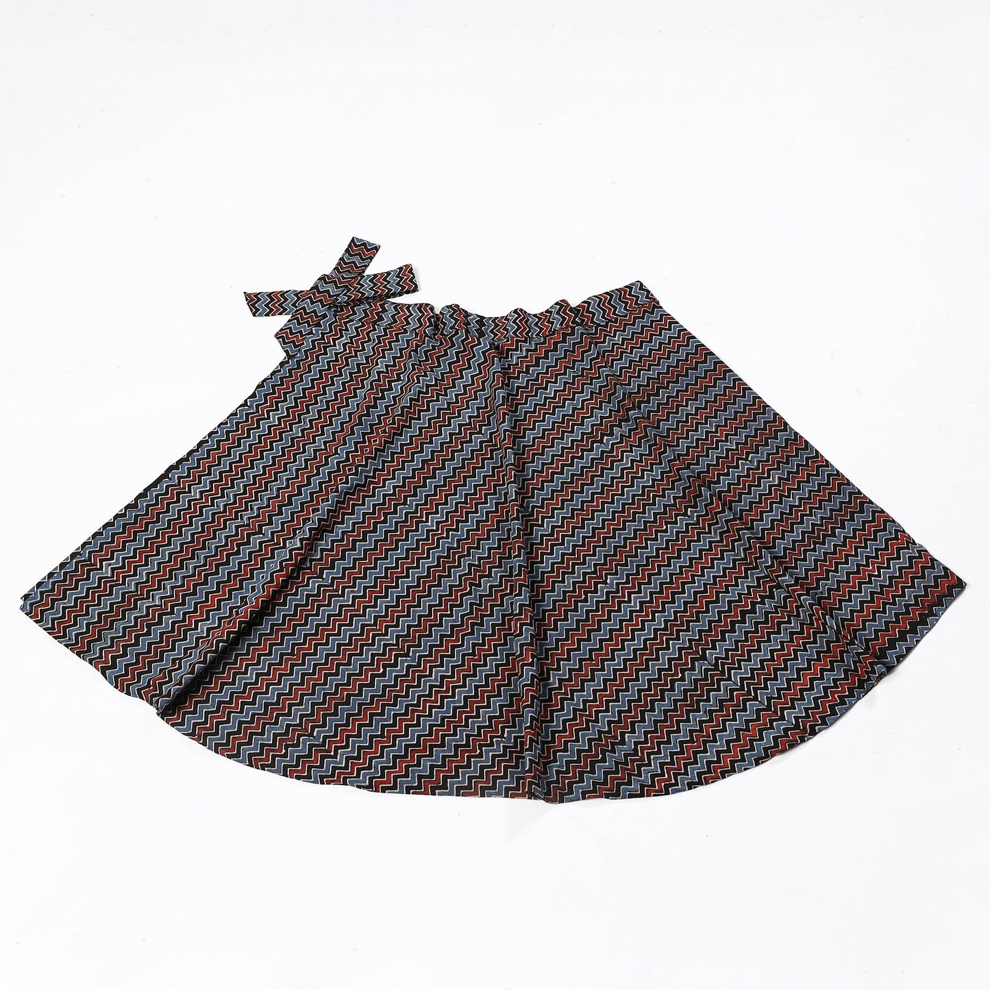 Black - cotton wrap around skirt 34 - handcrafted