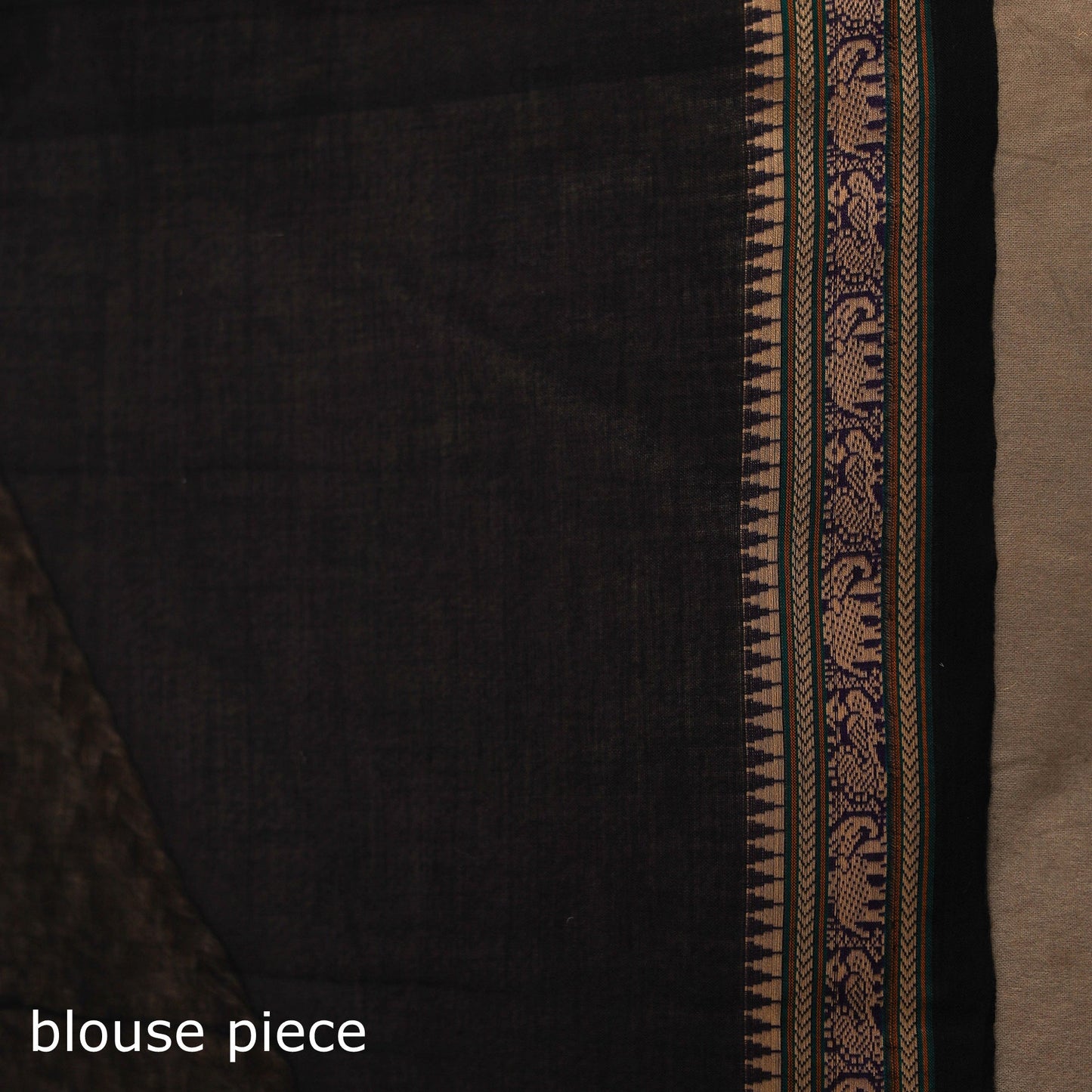 Dharwad cotton saree with border 42 - handcrafted