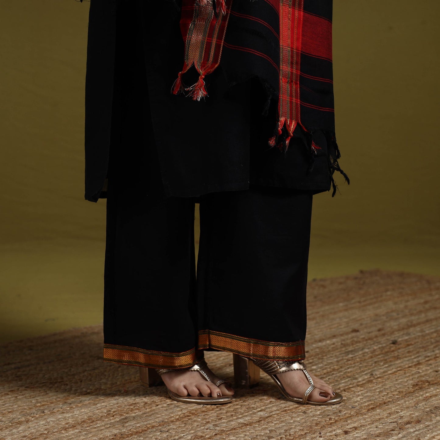 Dharwad cotton suit set with dupatta for women 15