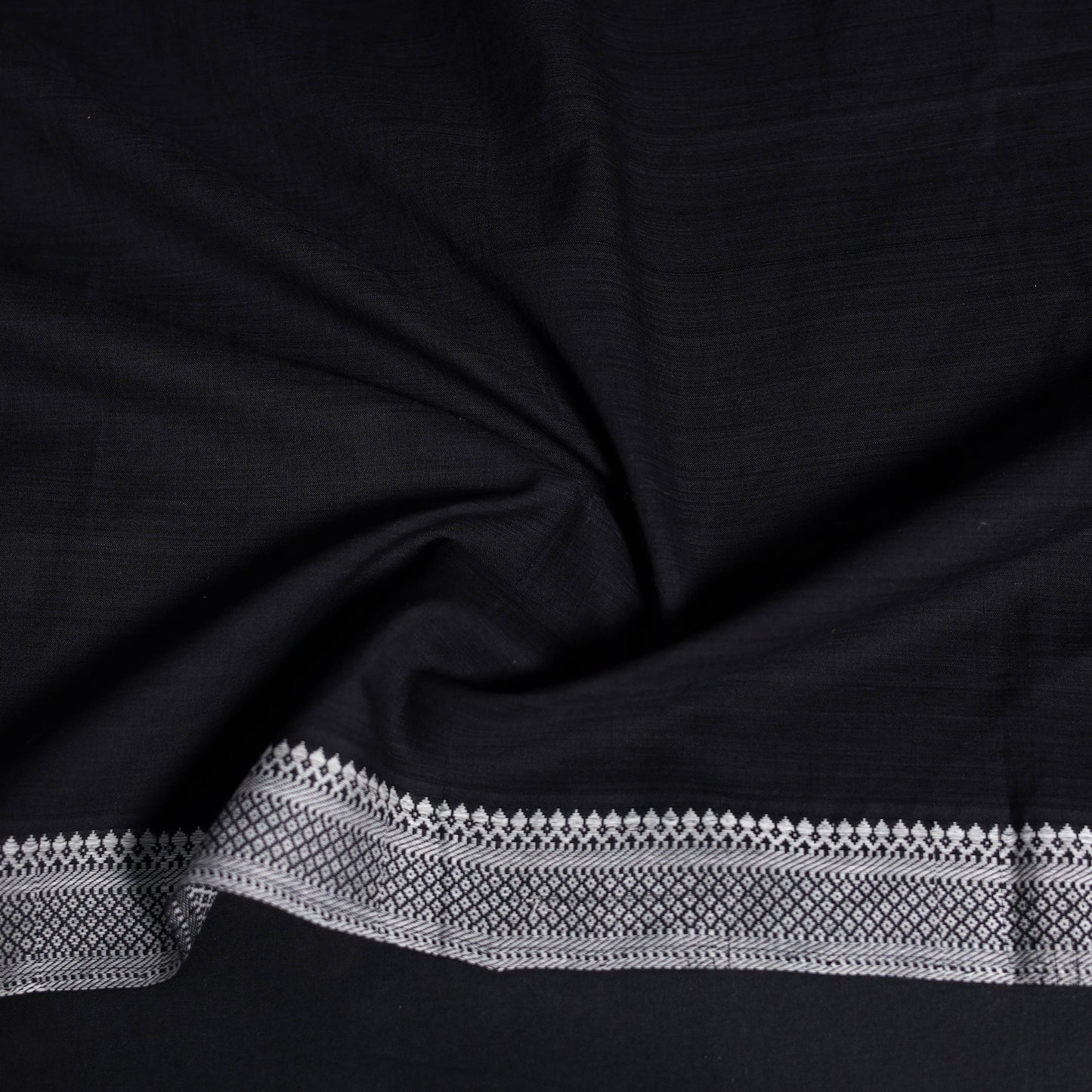 Dharwad weave cotton blouse piece 32 - handcrafted