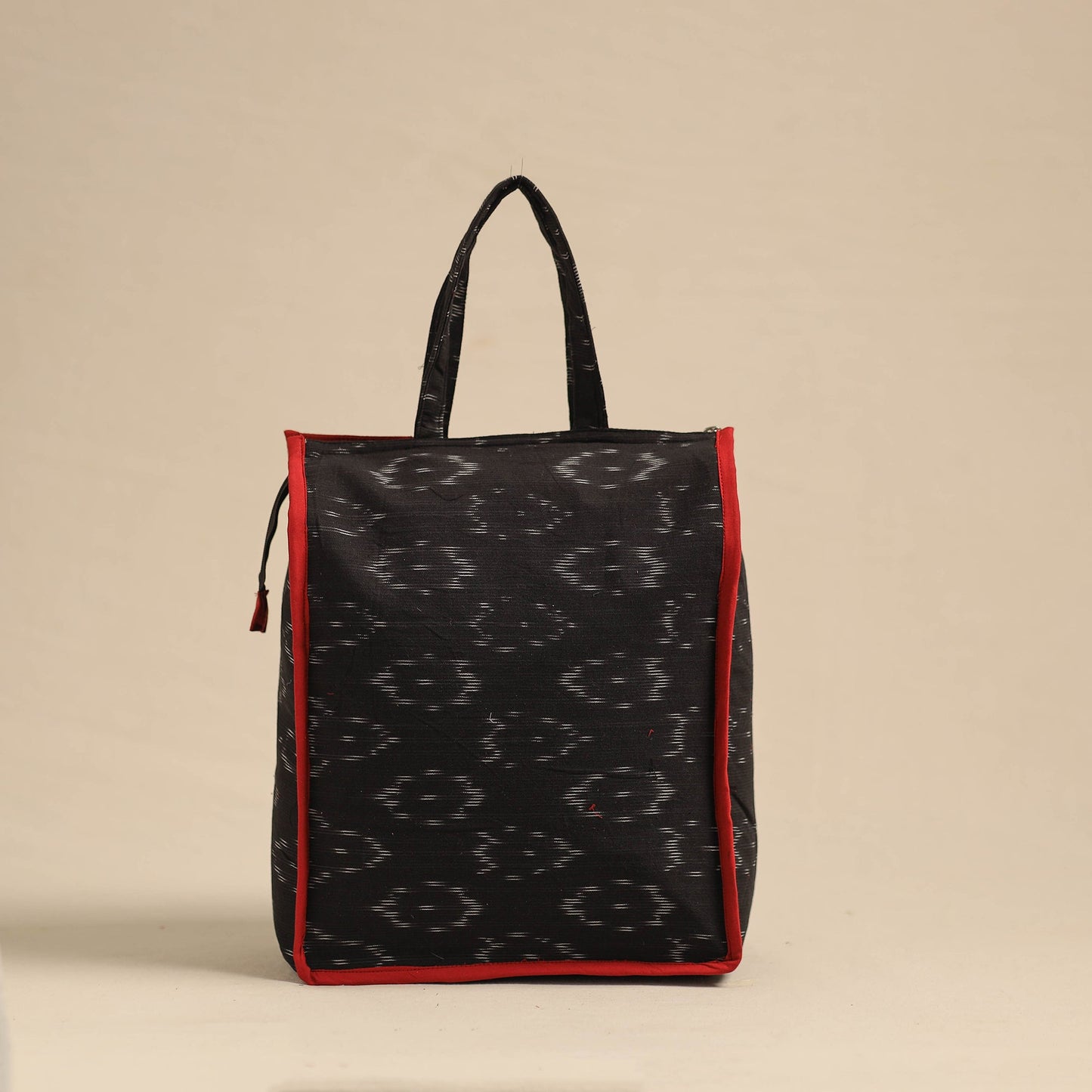 Black Eco-Friendly Handmade Cotton Handbag for Women