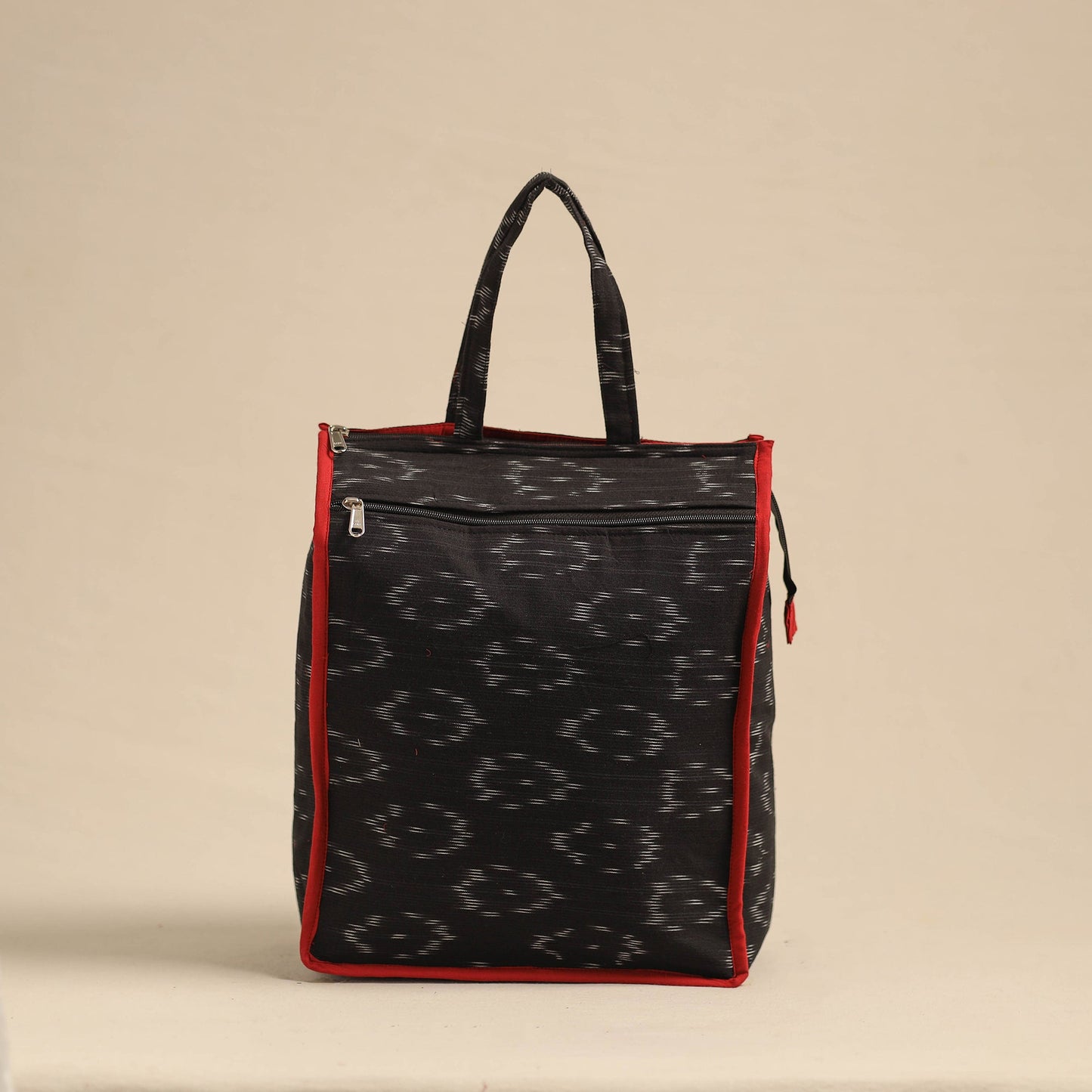 Black Eco-Friendly Handmade Cotton Handbag for Women