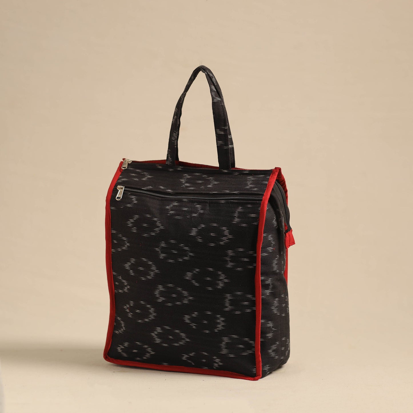 Black Eco-Friendly Handmade Cotton Handbag for Women
