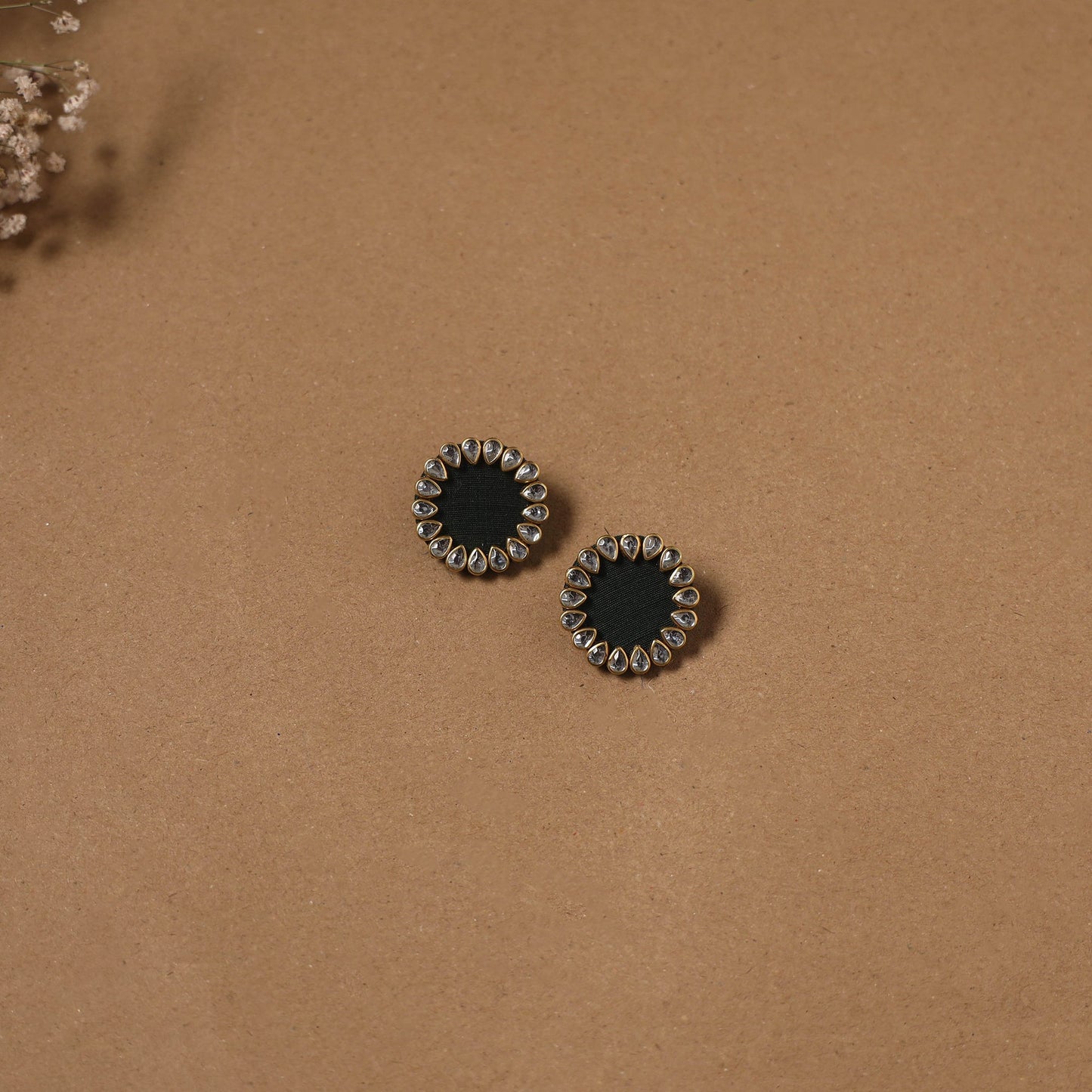 Fabart kundan earrings & maang tikka set 15 - handcrafted