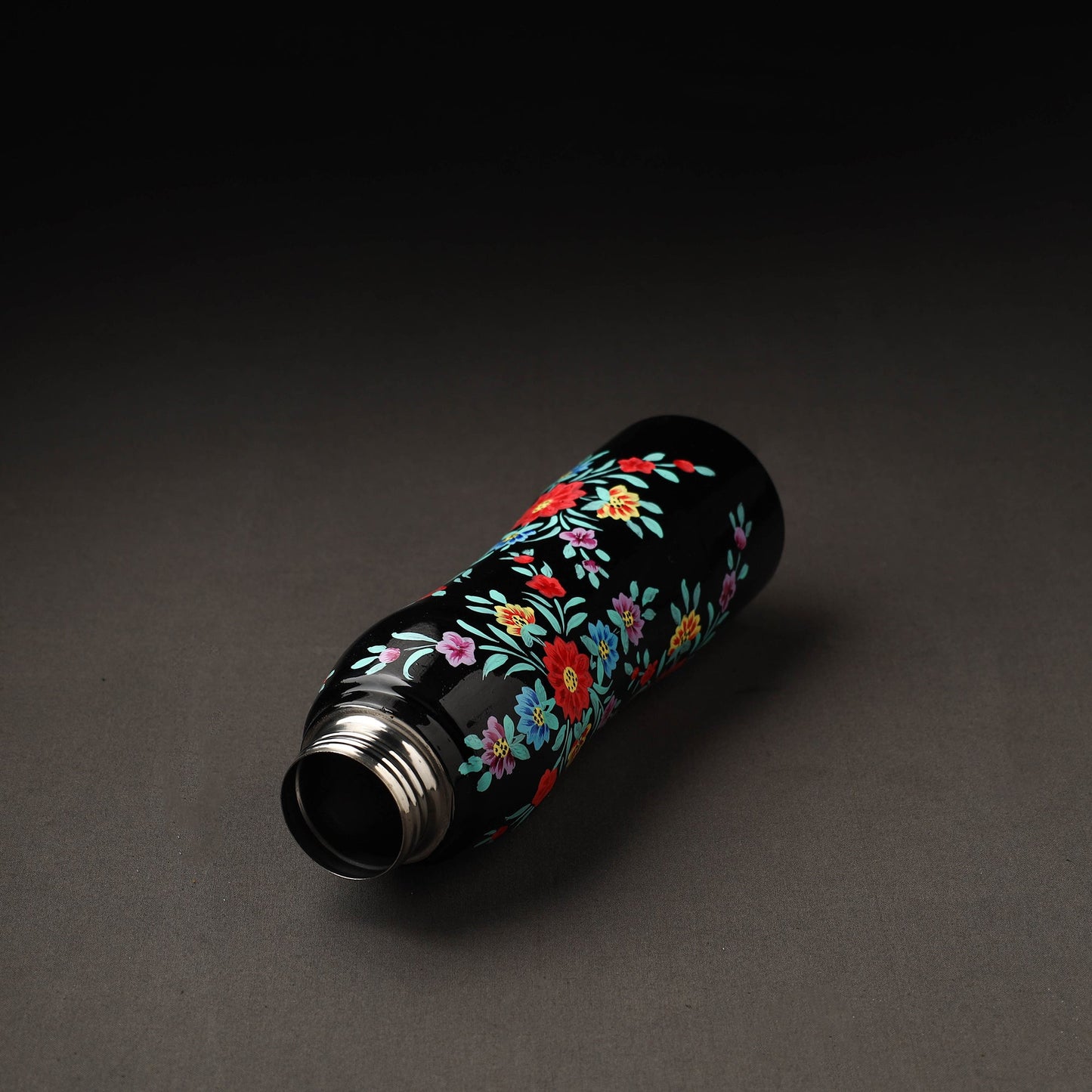 Floral Handpainted Enamelware Stainless Steel Water Bottle